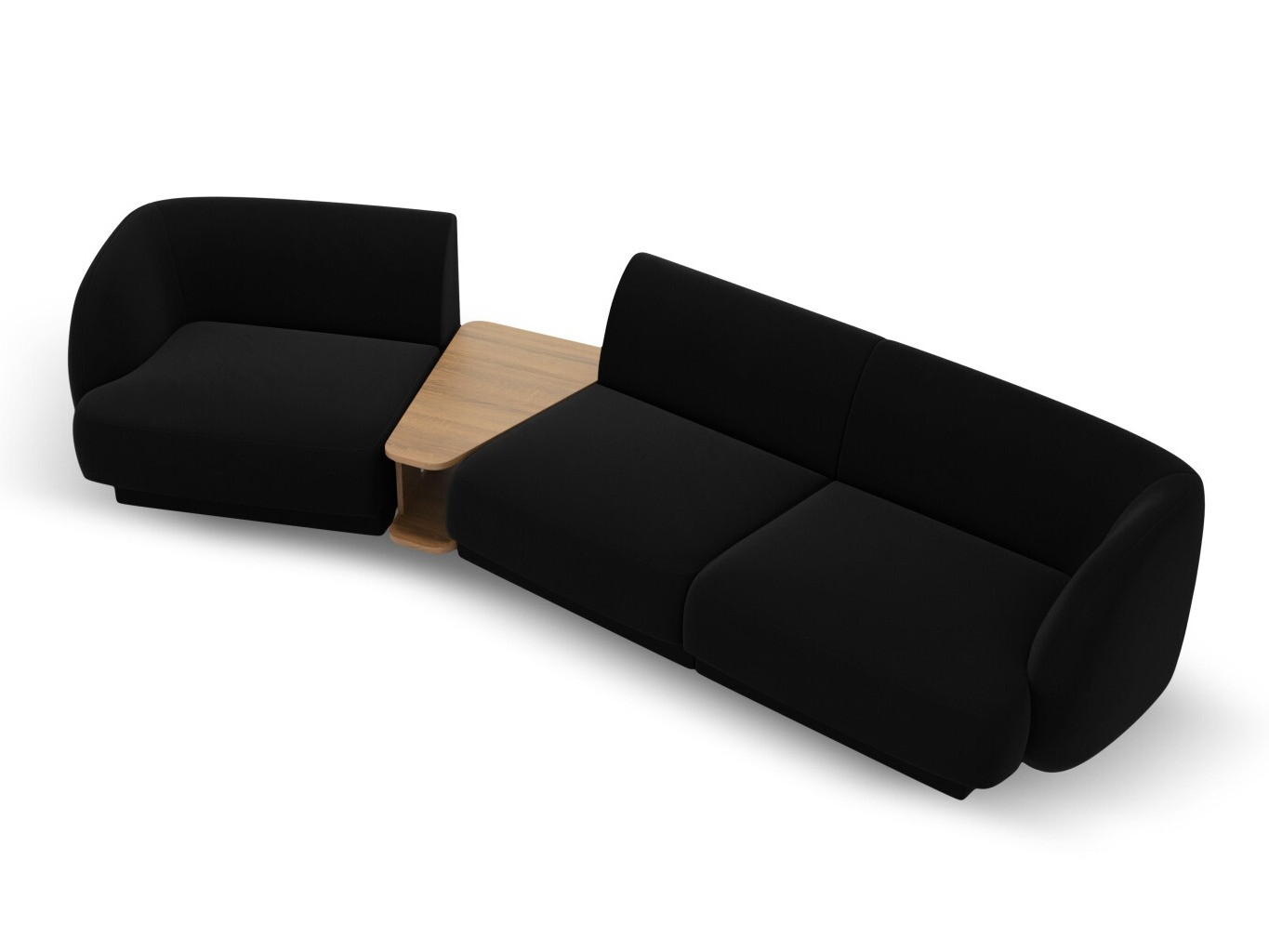 Modularna kotna sedežna garnitura Tivlomi 118 (Bluvel 19)