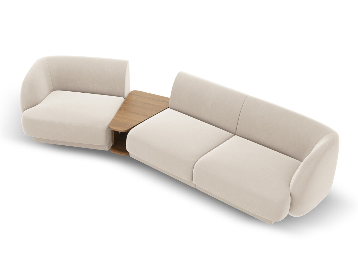 Modularna kotna sedežna garnitura Tivlomi 118 (Bluvel 22)