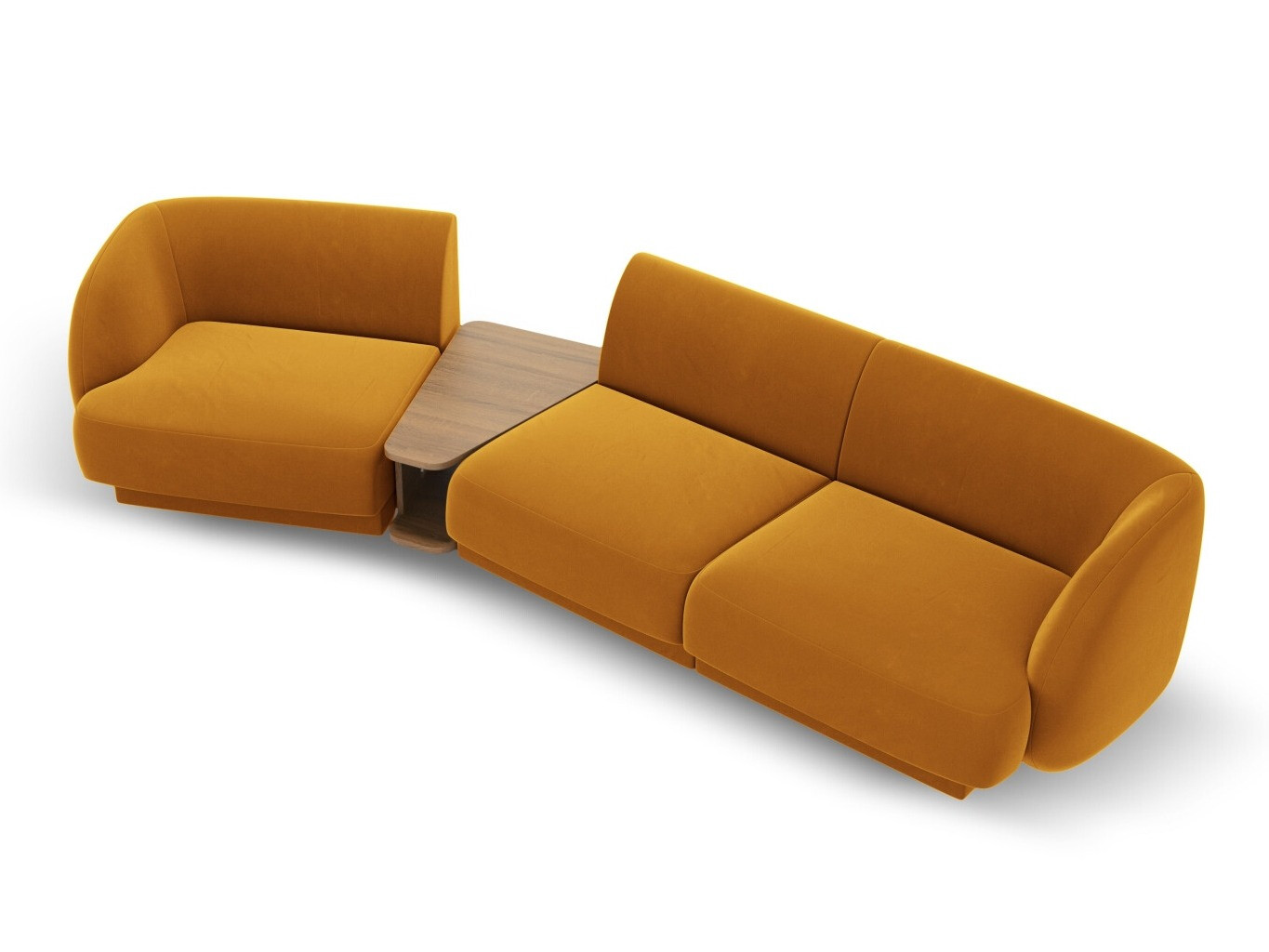 Modularna kotna sedežna garnitura Tivlomi 118 (Bluvel 68)