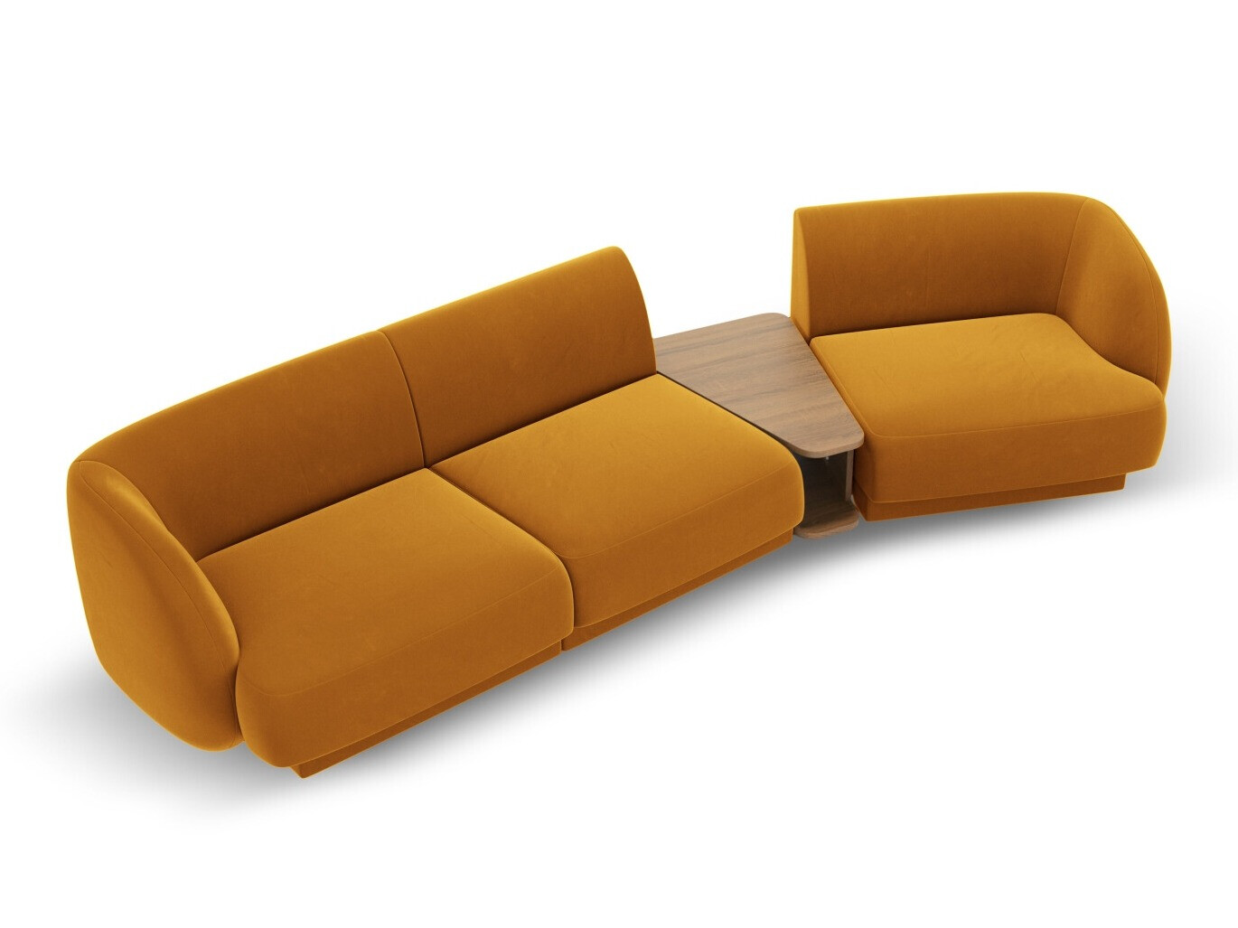 Modularna kotna sedežna garnitura Tivlomi 118 (Bluvel 68)