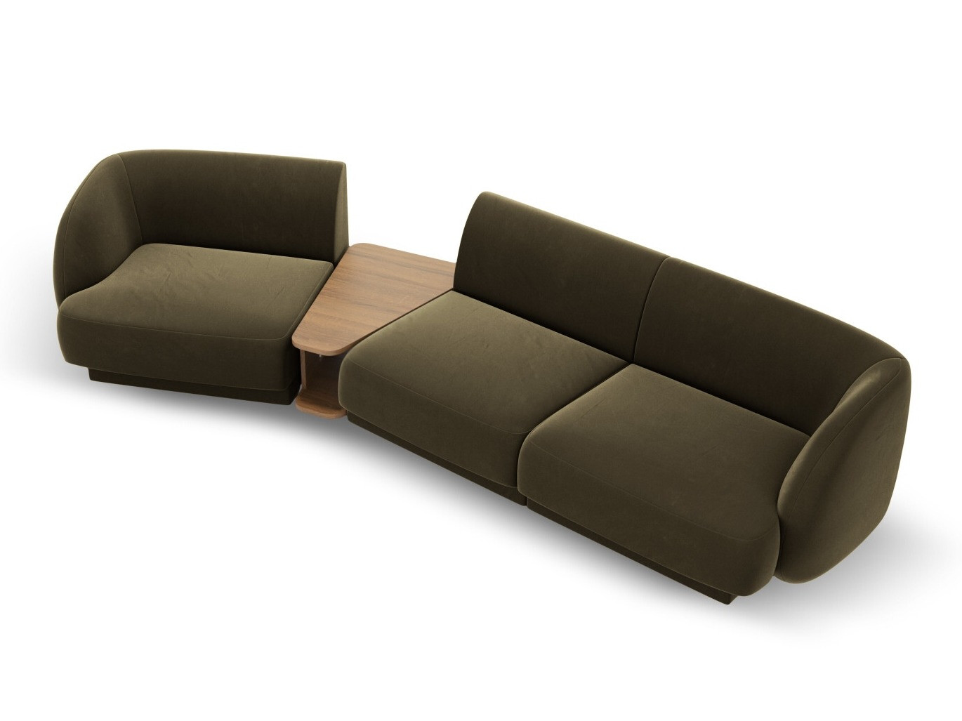 Modularna kotna sedežna garnitura Tivlomi 118 (Bluvel 77)