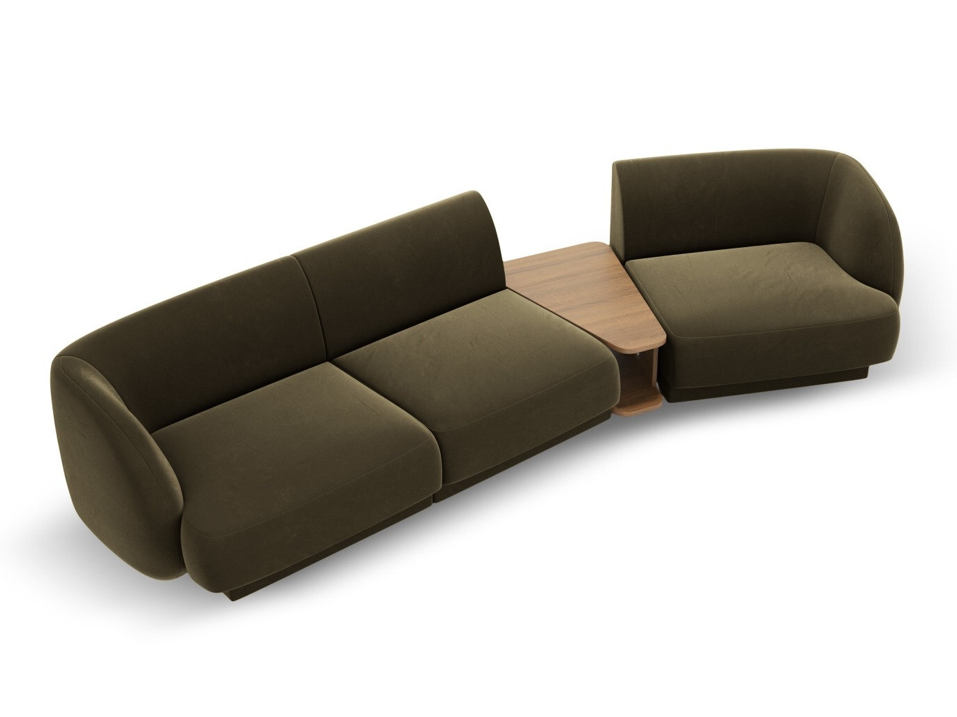 Modularna kotna sedežna garnitura Tivlomi 118 (Bluvel 77)