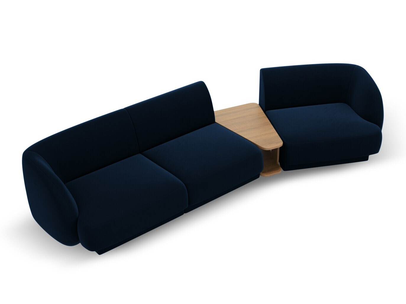 Modularna kotna sedežna garnitura Tivlomi 118 (Bluvel 86)