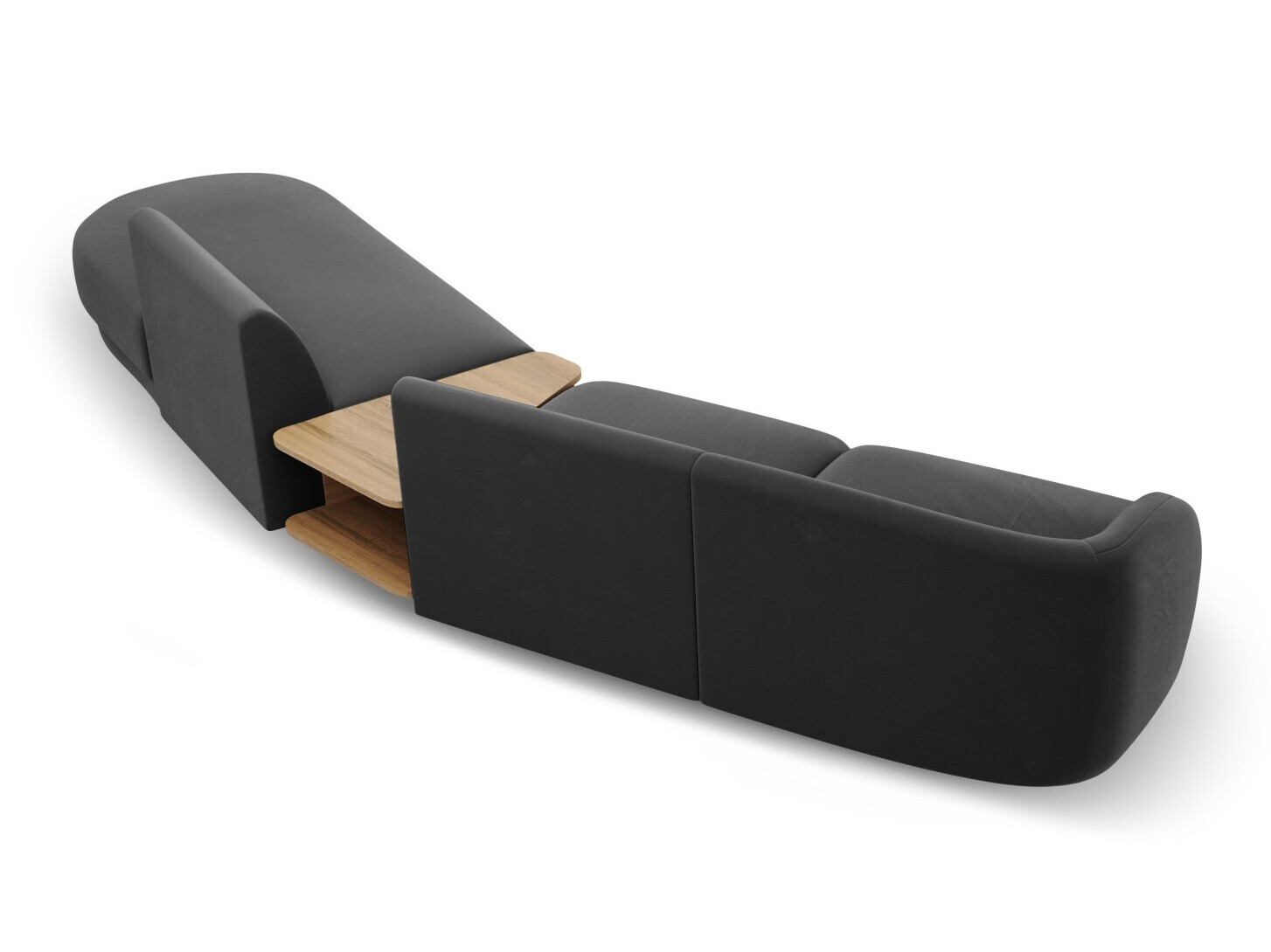 Modularna kotna sedežna garnitura Tivlomi 119 (Bluvel 14)