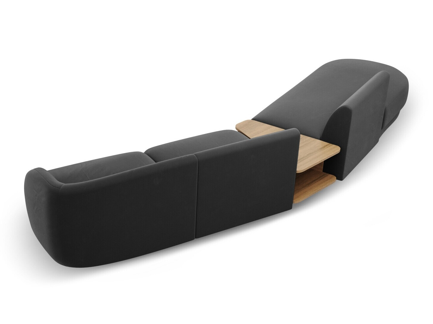 Modularna kotna sedežna garnitura Tivlomi 119 (Bluvel 14)