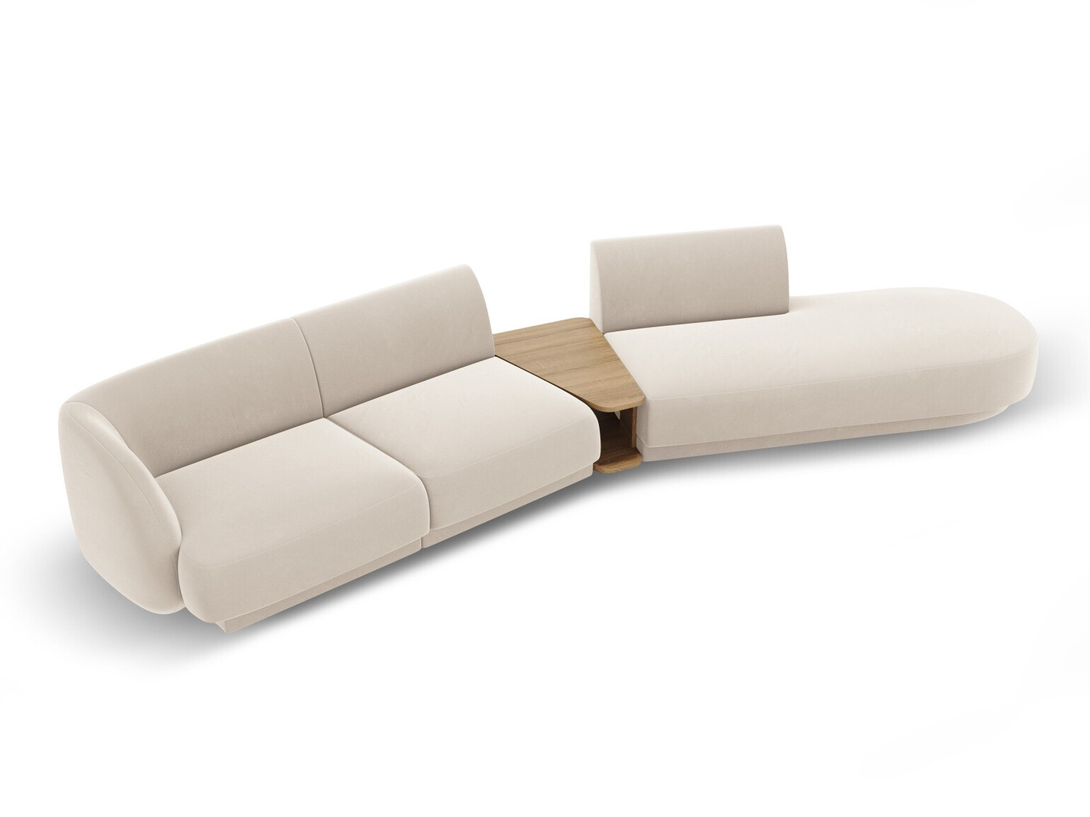 Modularna kotna sedežna garnitura Tivlomi 119 (Bluvel 22)