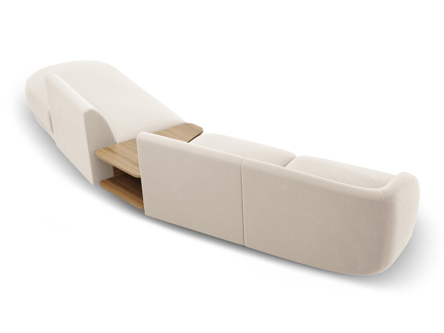 Modularna kotna sedežna garnitura Tivlomi 119 (Bluvel 22)