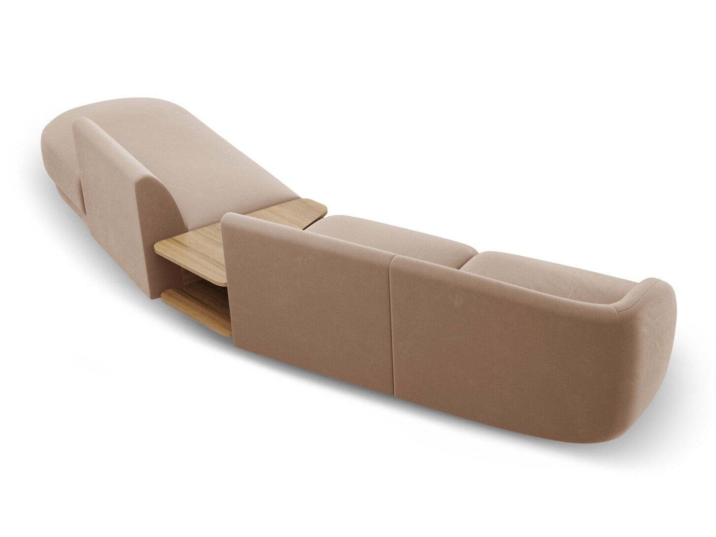 Modularna kotna sedežna garnitura Tivlomi 119 (Bluvel 40)