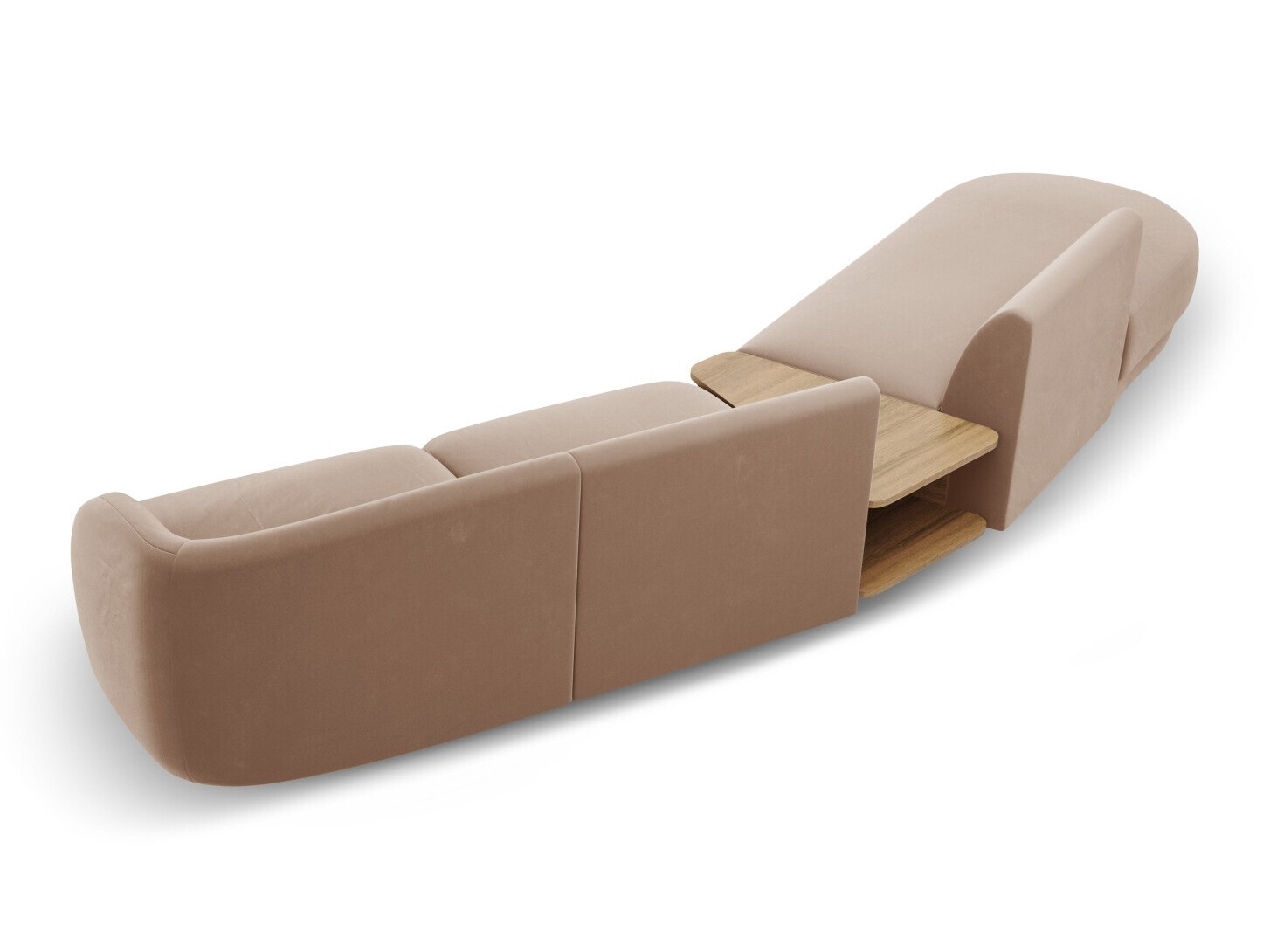 Modularna kotna sedežna garnitura Tivlomi 119 (Bluvel 40)