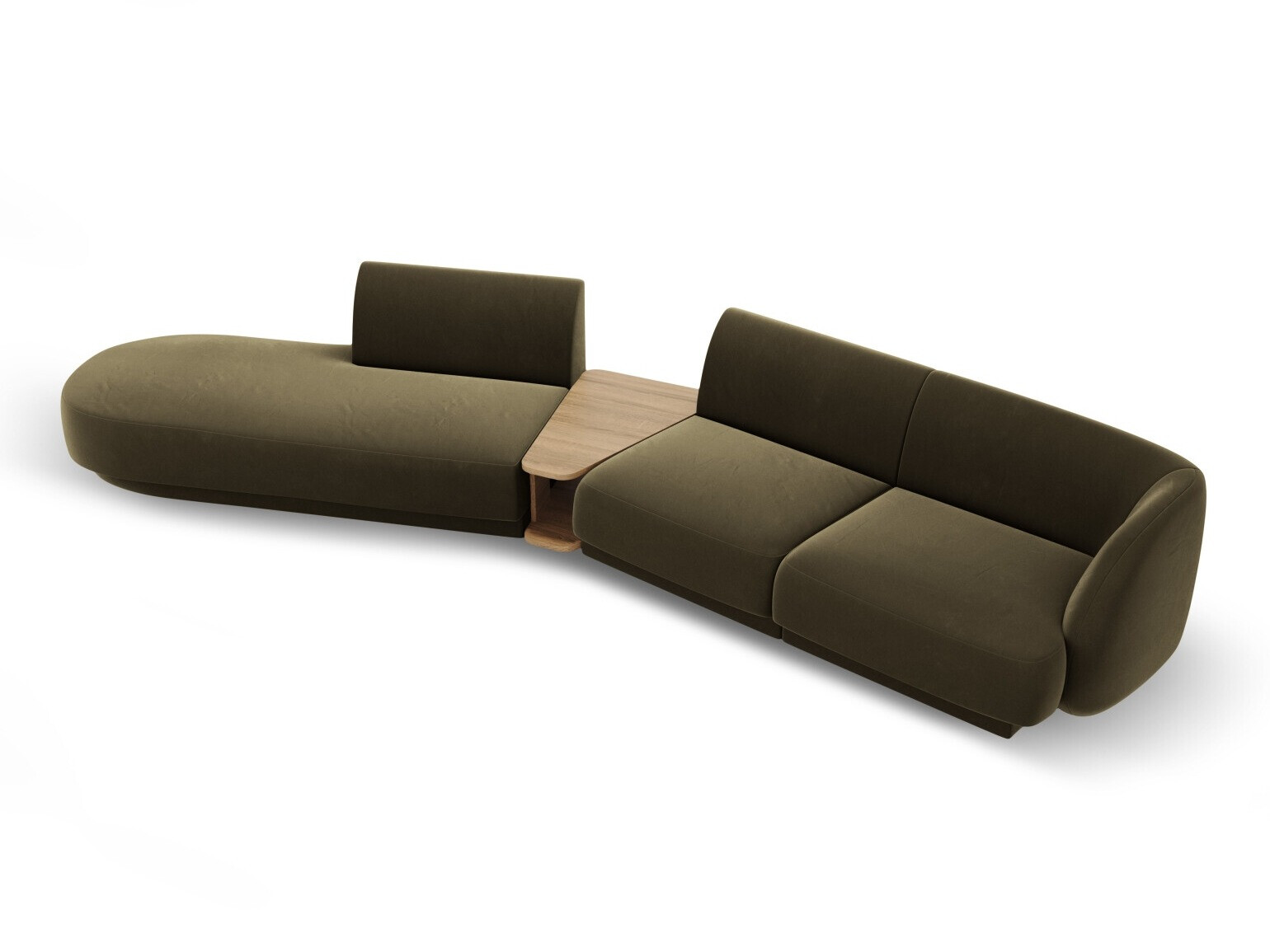 Modularna kotna sedežna garnitura Tivlomi 119 (Bluvel 77)