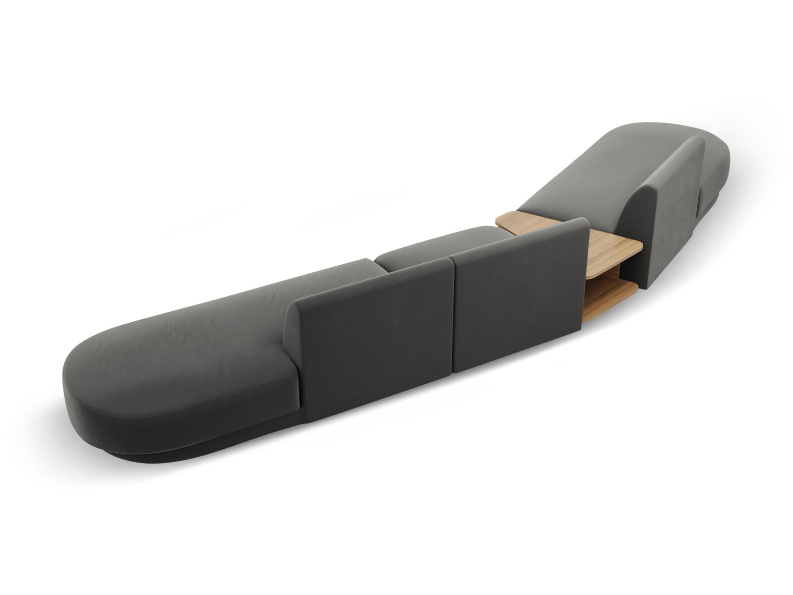 Modularna kotna sedežna garnitura Tivlomi 120 (Bluvel 13)