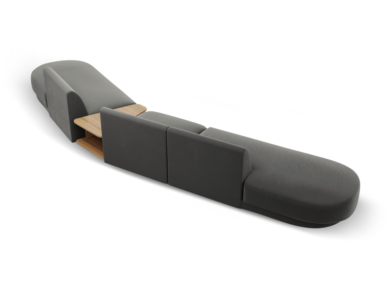 Modularna kotna sedežna garnitura Tivlomi 120 (Bluvel 13)