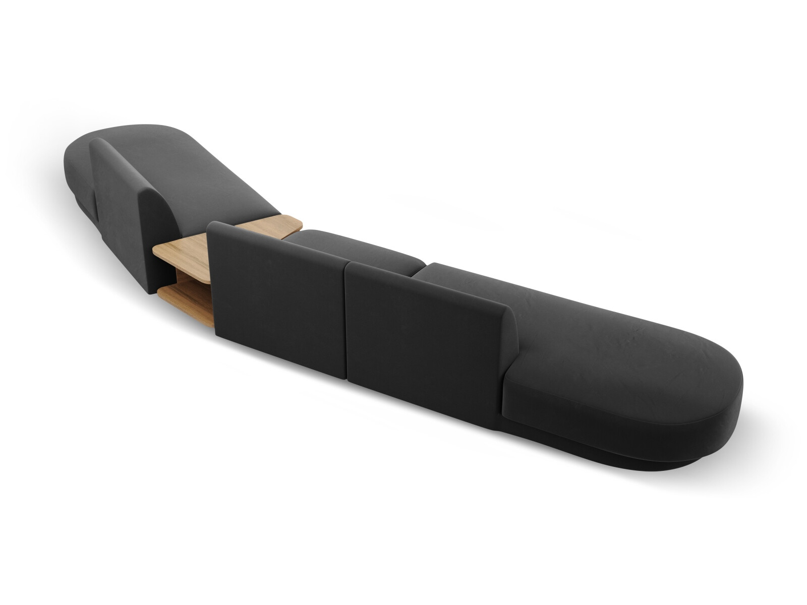 Modularna kotna sedežna garnitura Tivlomi 120 (Bluvel 14)