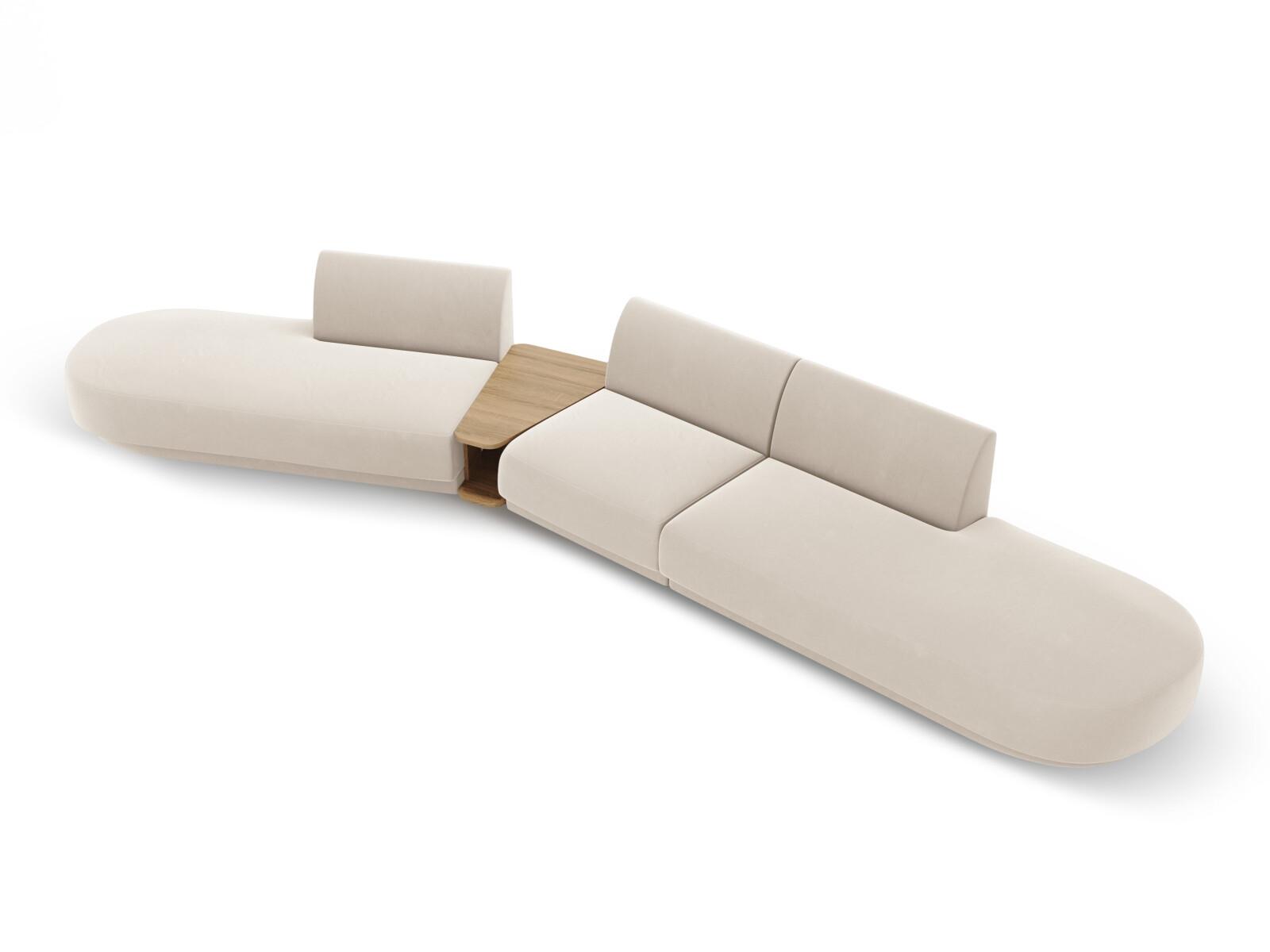 Modularna kotna sedežna garnitura Tivlomi 120 (Bluvel 22)