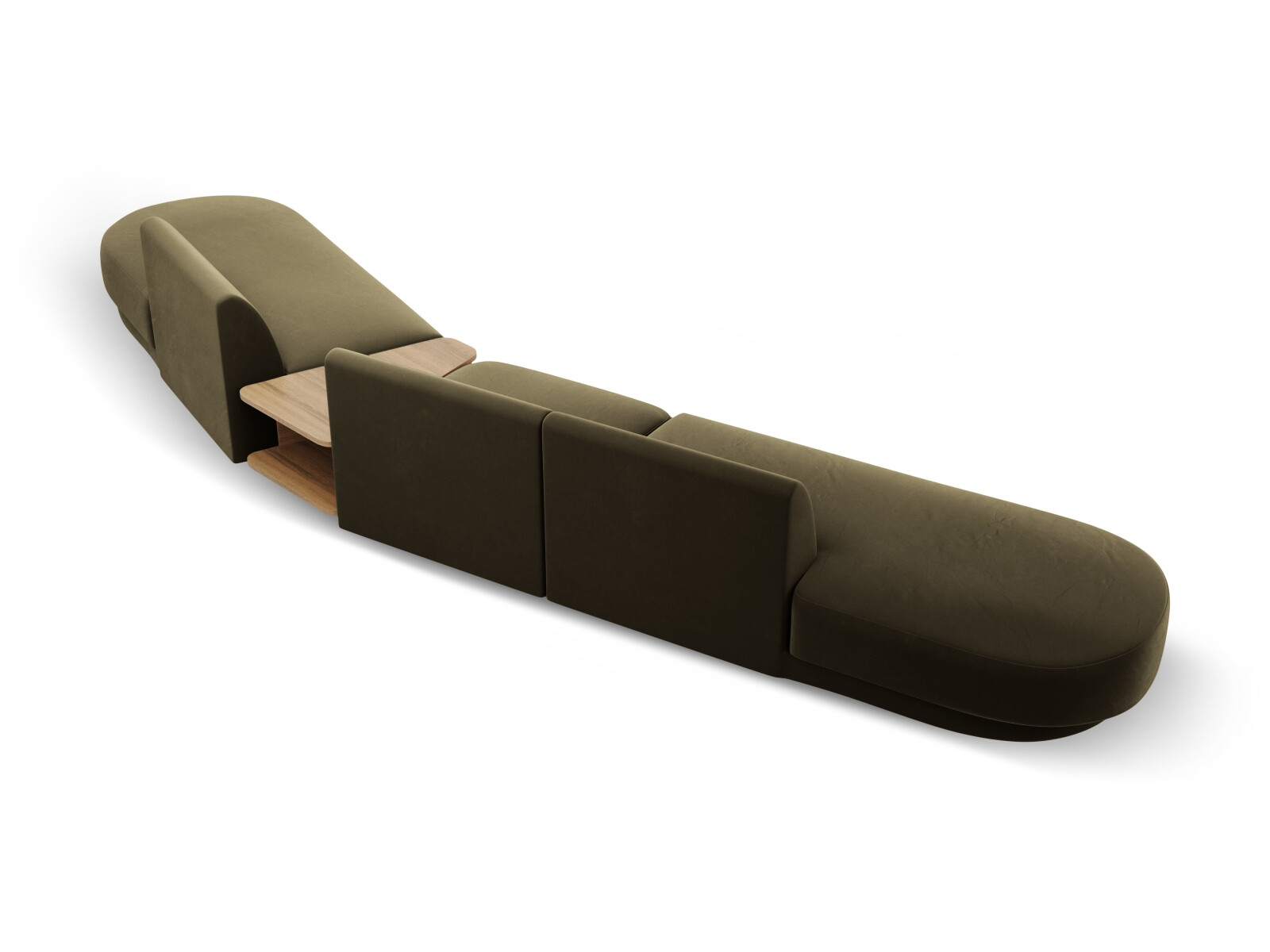 Modularna kotna sedežna garnitura Tivlomi 120 (Bluvel 77)