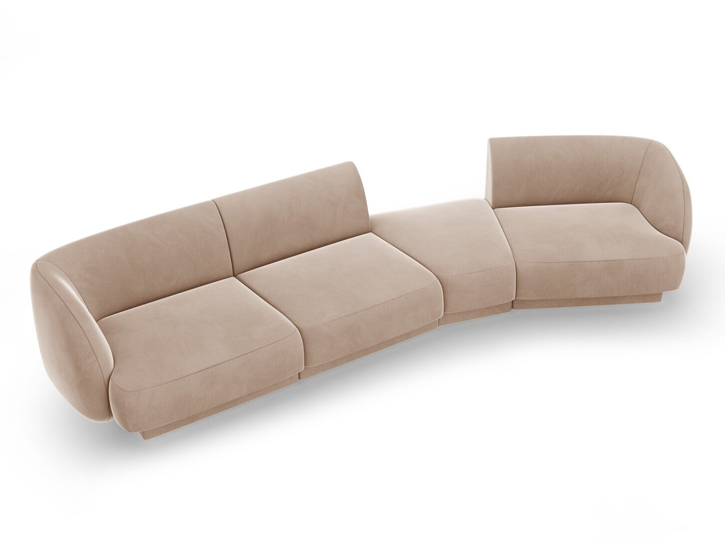 Modularna kotna sedežna garnitura Tivlomi 122 (Bluvel 40)