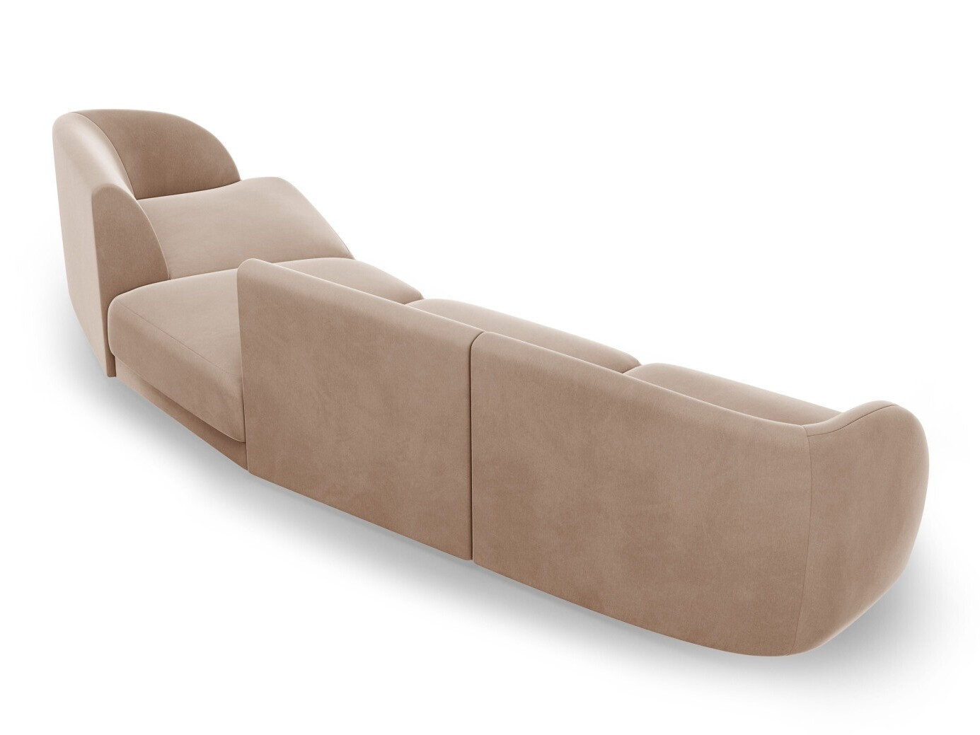 Modularna kotna sedežna garnitura Tivlomi 122 (Bluvel 40)