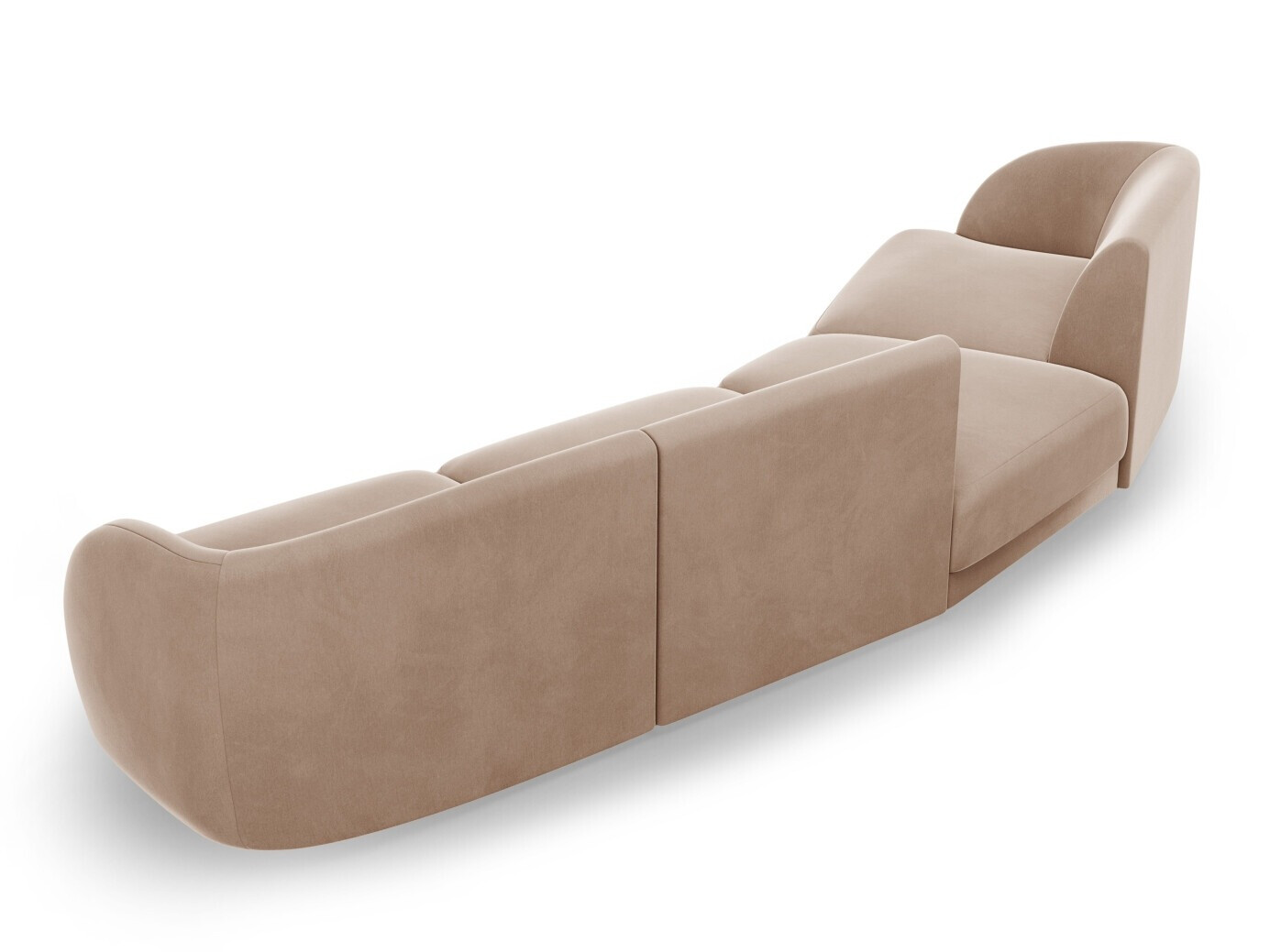 Modularna kotna sedežna garnitura Tivlomi 122 (Bluvel 40)