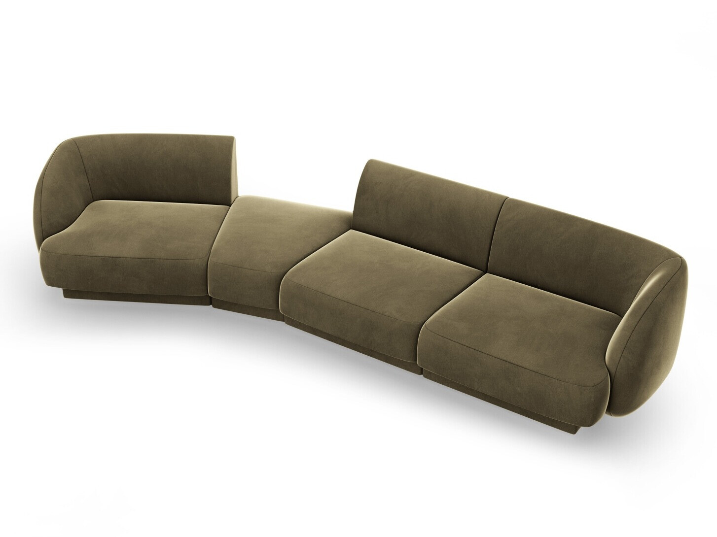 Modularna kotna sedežna garnitura Tivlomi 122 (Bluvel 77)