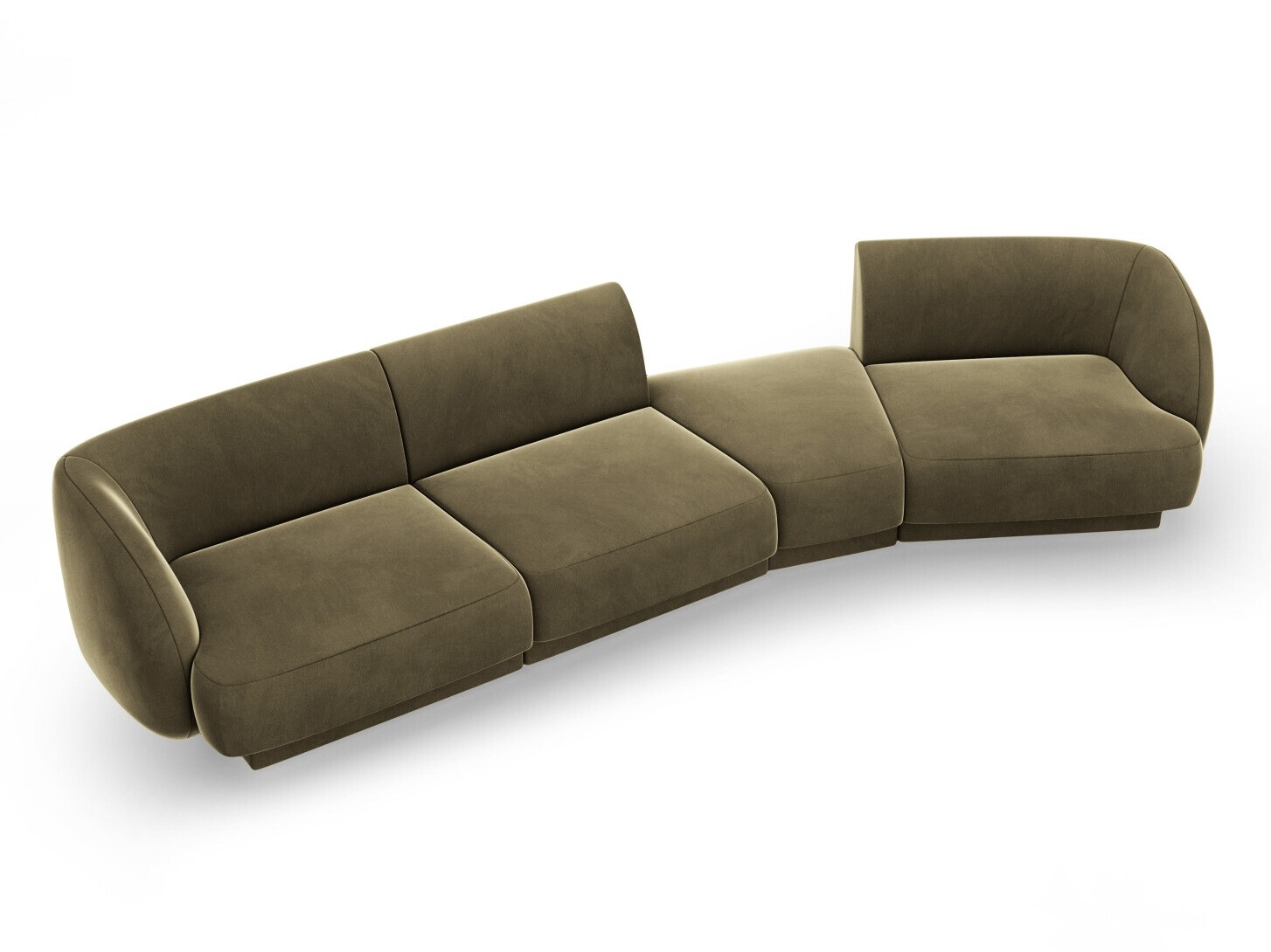 Modularna kotna sedežna garnitura Tivlomi 122 (Bluvel 77)