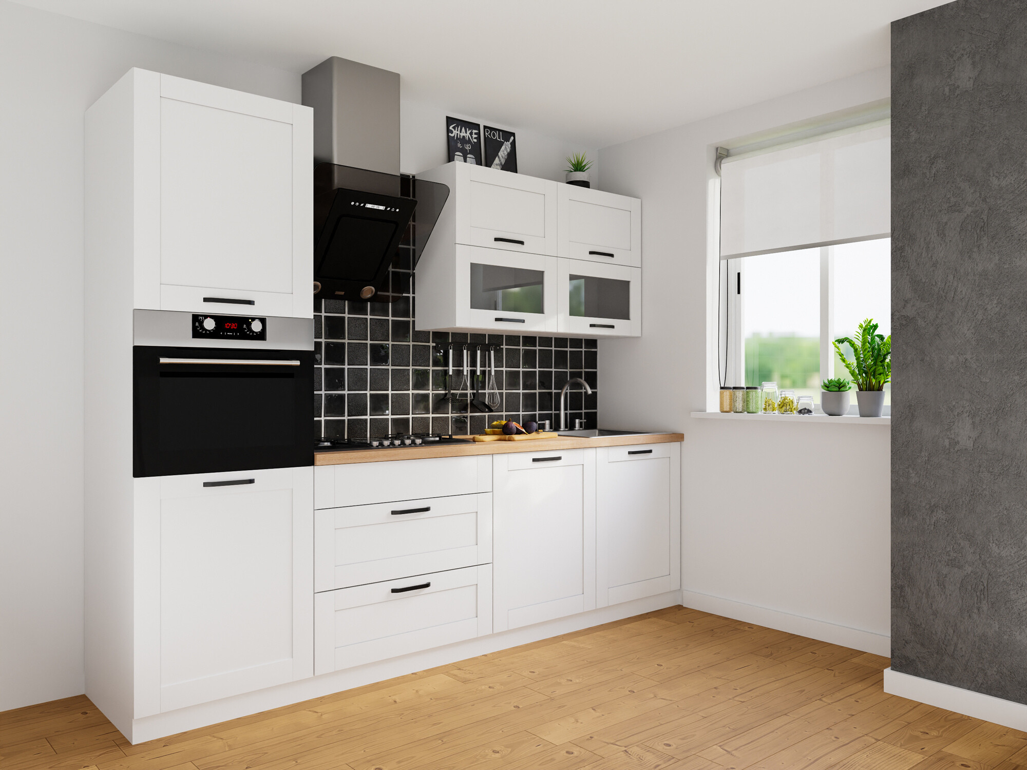 Modularna omarica s predali Eva White 111