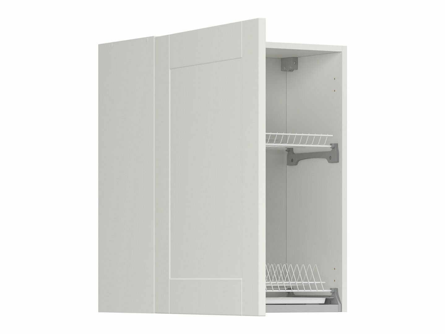 Modularna stenska omarica s stojalom za posodo Eva White 155