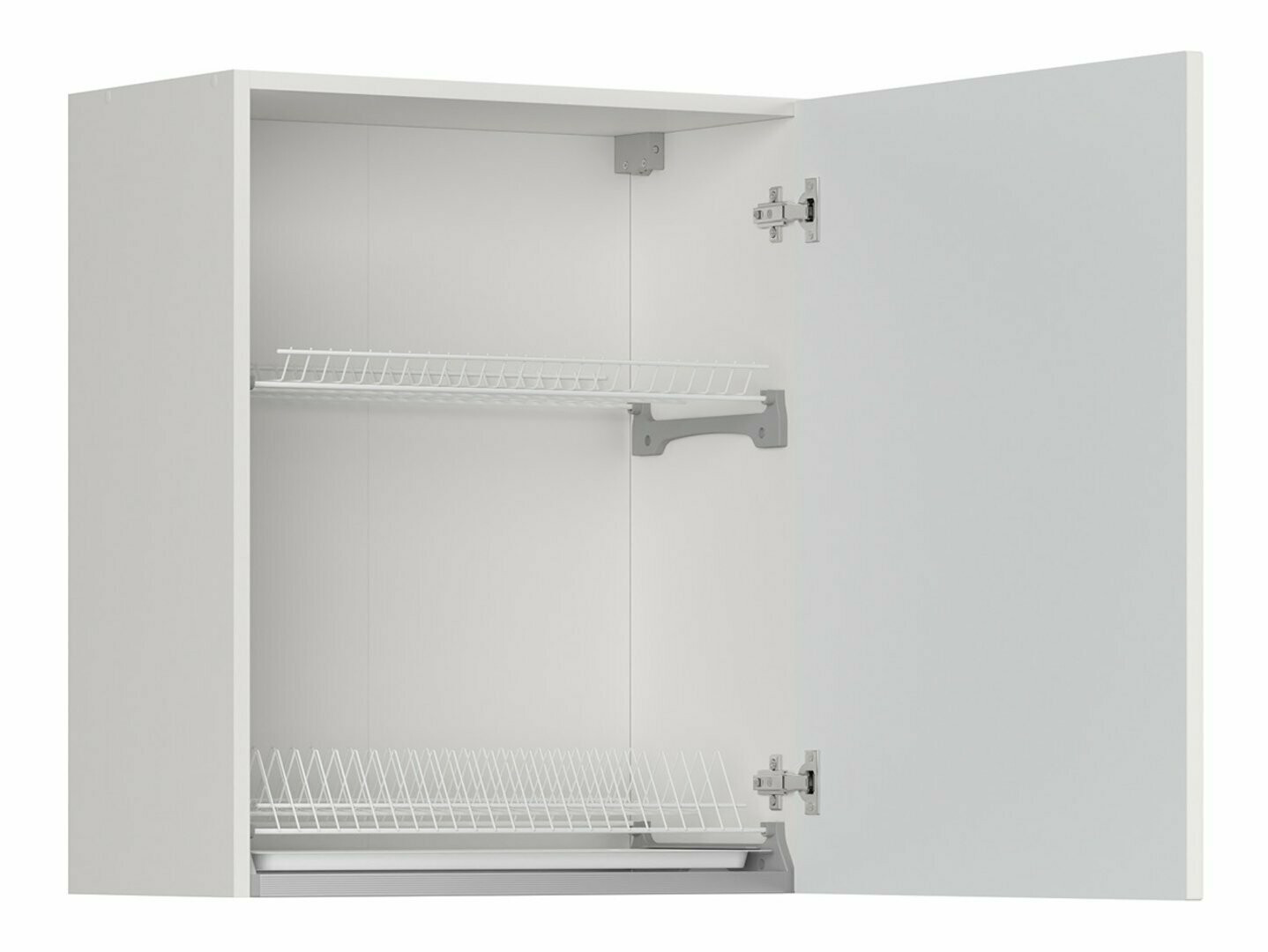 Modularna stenska omarica s stojalom za posodo Eva White 155