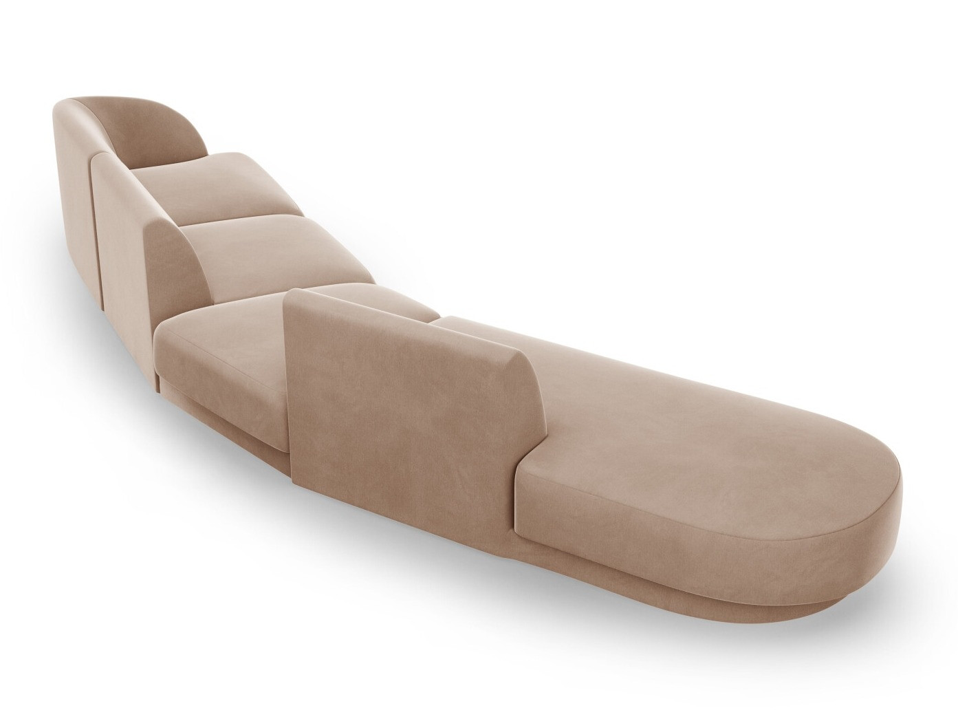 Modularna kotna sedežna garnitura Tivlomi 123 (Bluvel 40)