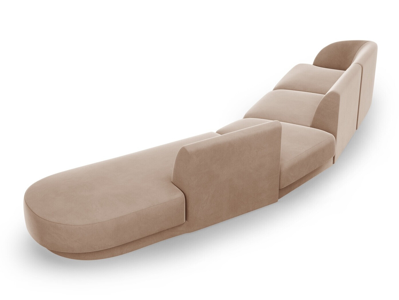 Modularna kotna sedežna garnitura Tivlomi 123 (Bluvel 40)