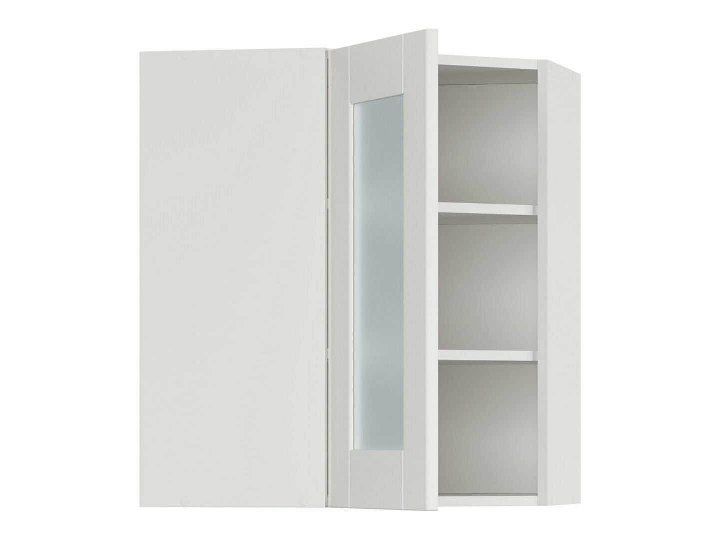 Modularna kotna stenska omarica Eva White 163