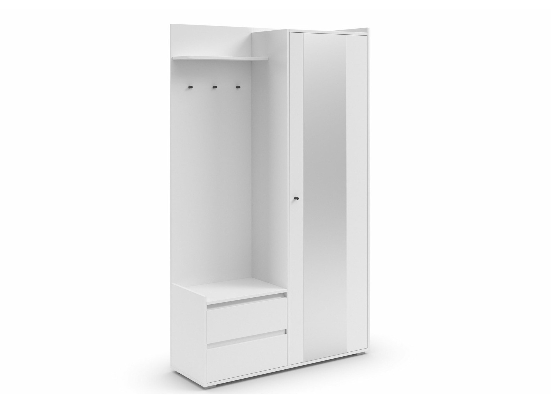 Komplet za predsobo Denton 1446 (Bela)