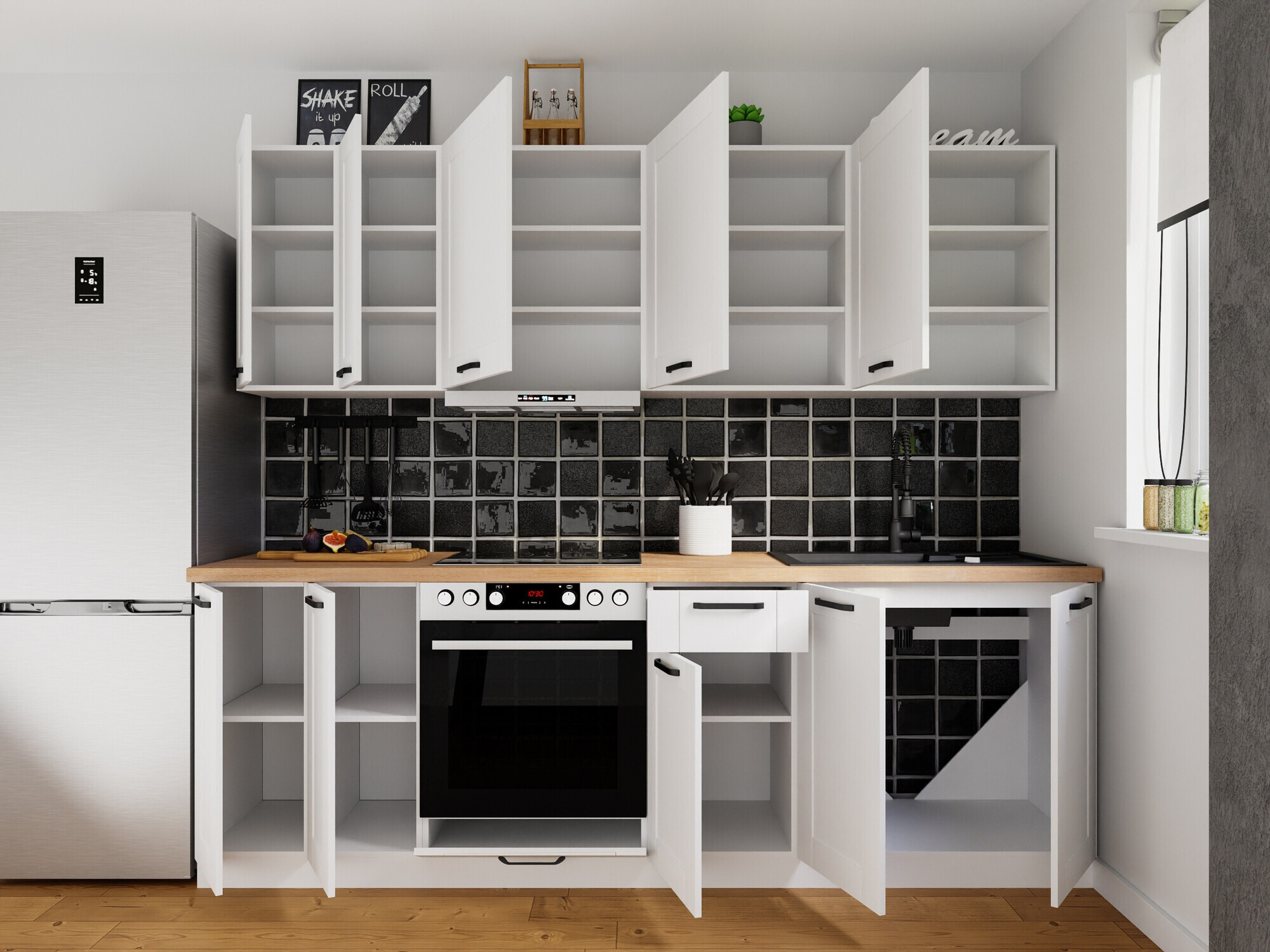 Modularni kuhinjski komplet Eva White 171