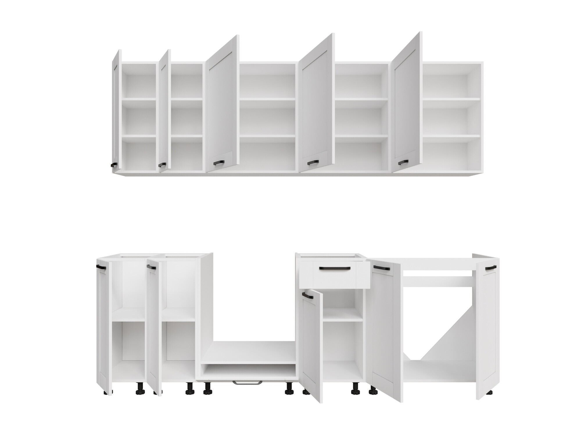 Modularni kuhinjski komplet Eva White 171