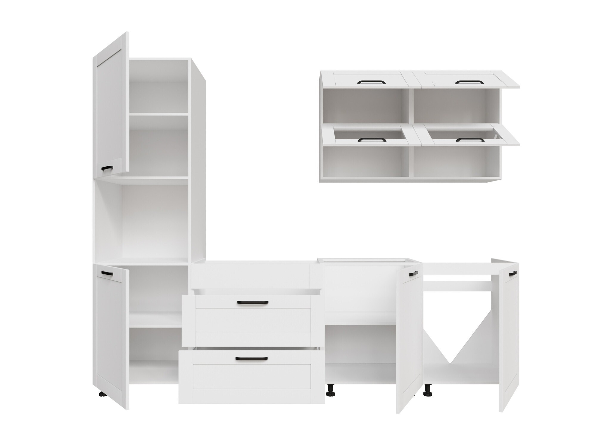 Modularni kuhinjski komplet Eva White 172