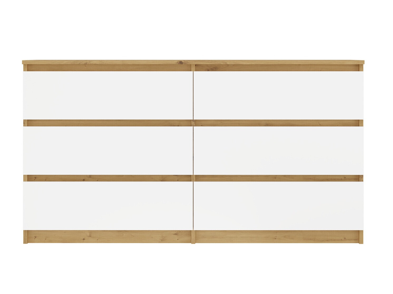 Komoda Elbvelu 102 (Artisan hrast + Bela)