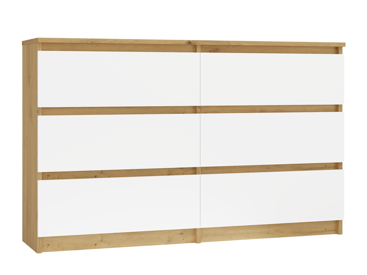 Komoda Elbvelu 103 (Artisan hrast + Bela)