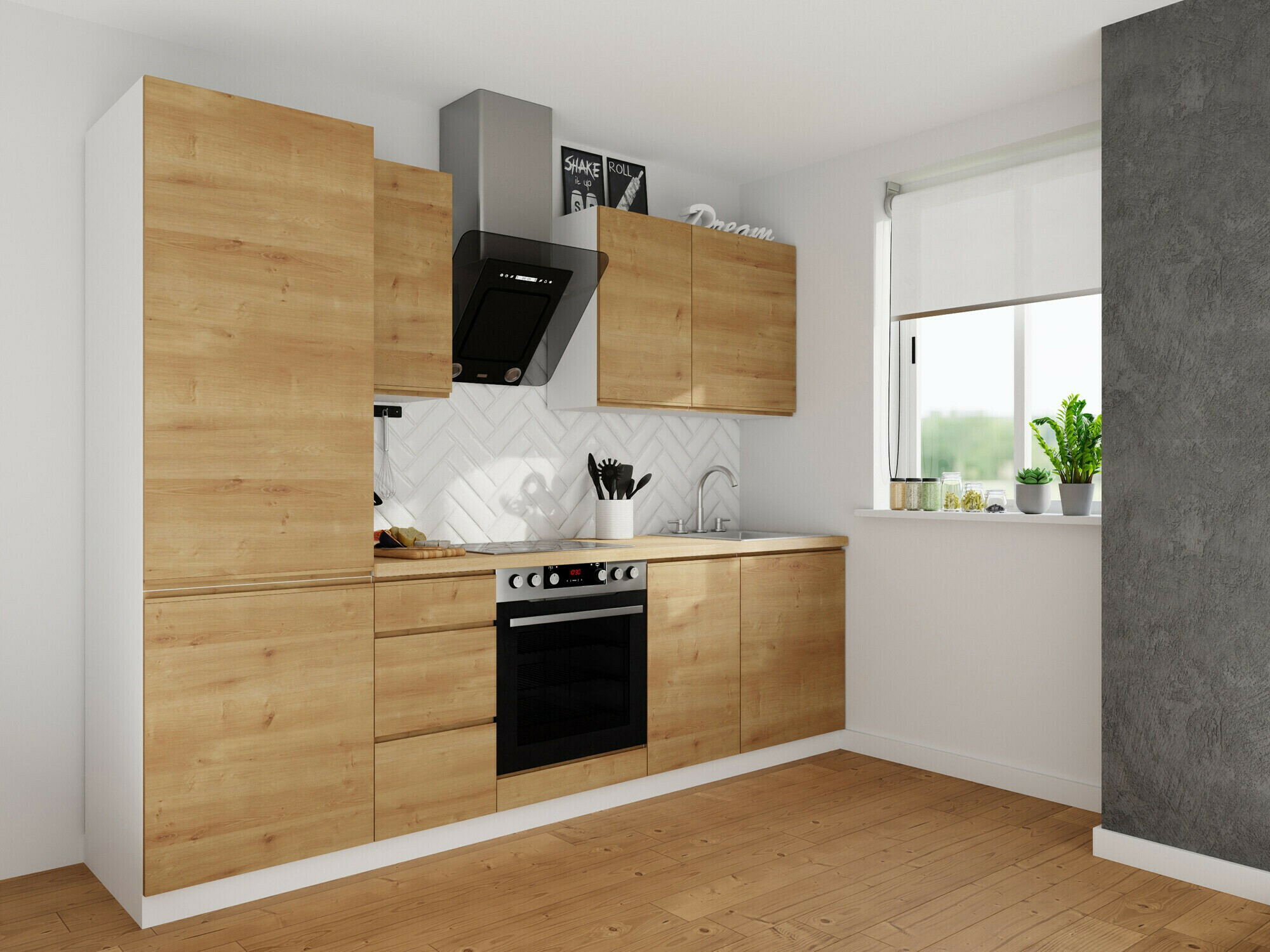 Modularna omarica s predali Soli Oak 109