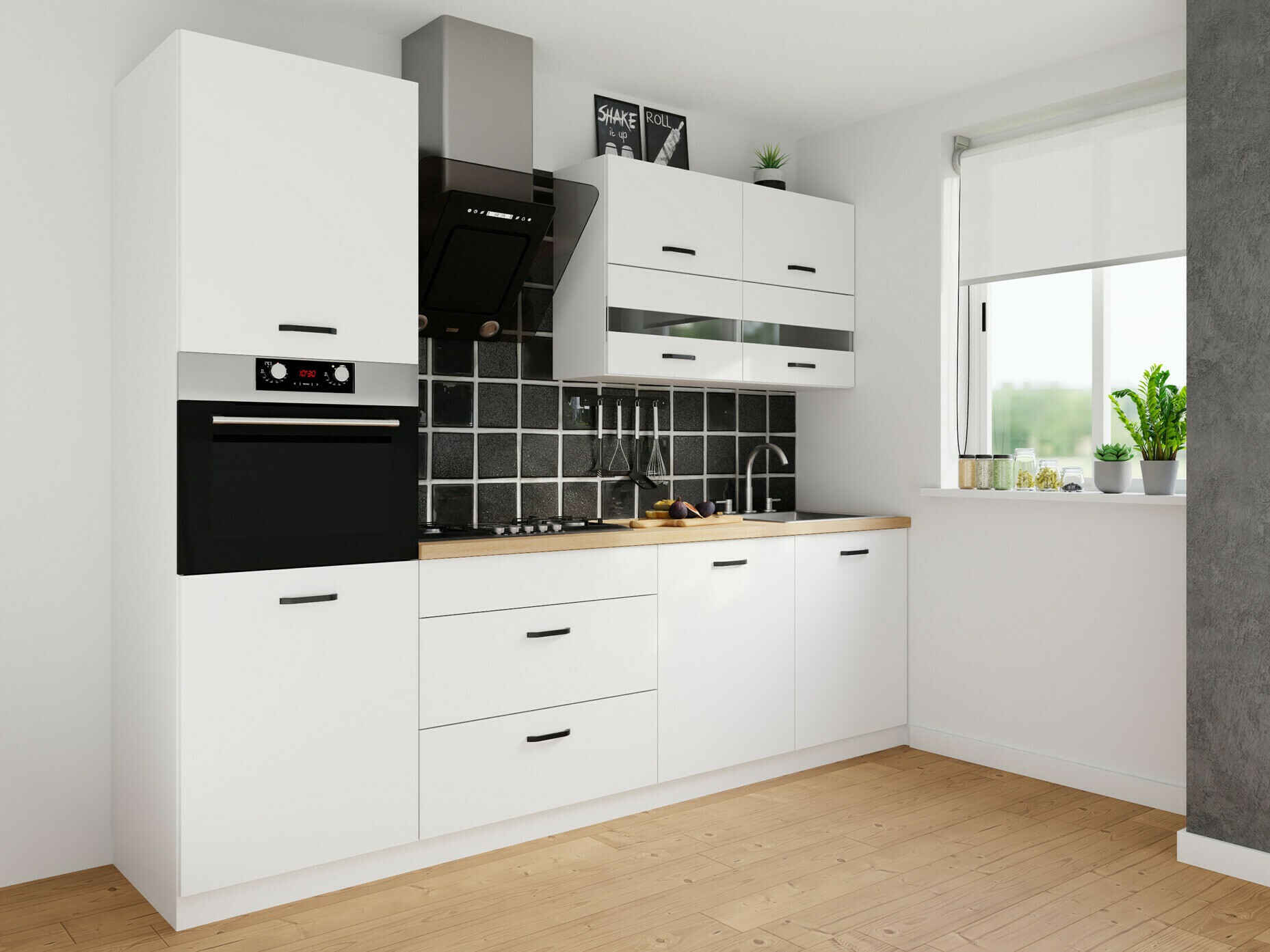 Modularna omarica z vrati Top White 119