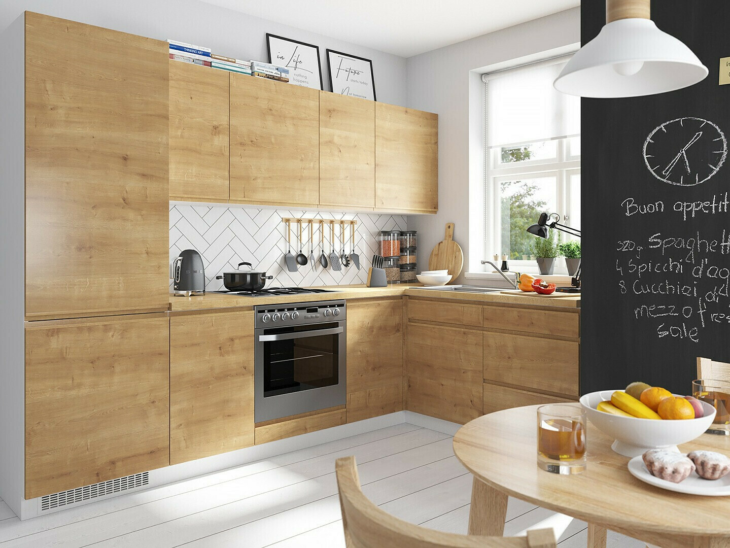 Modularna stenska omarica Soli Oak 137