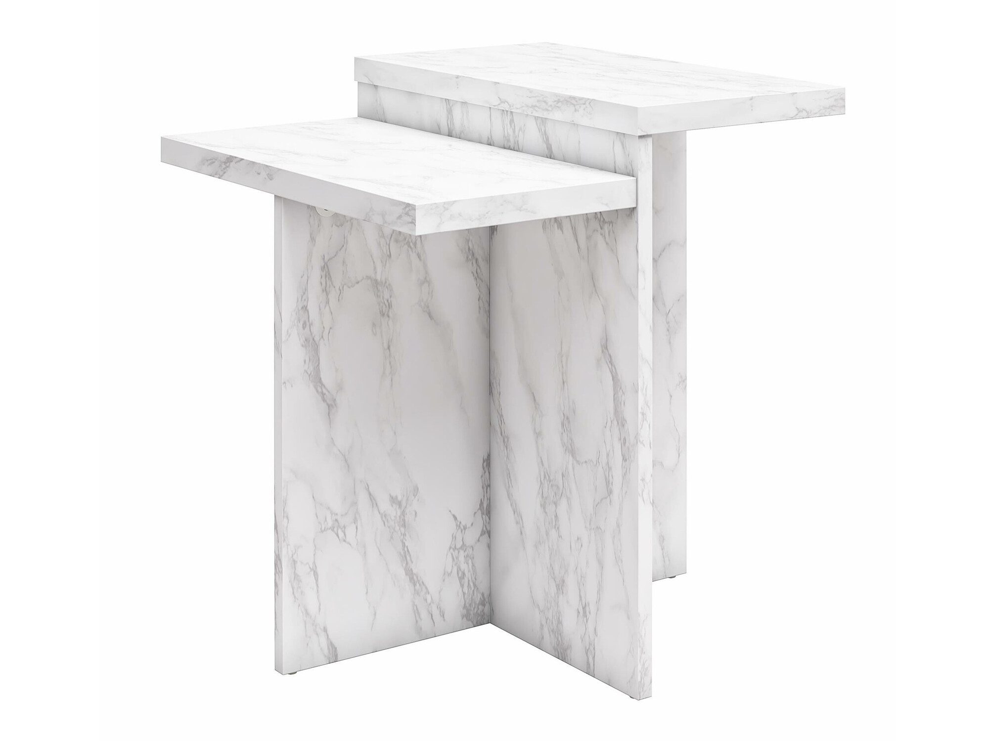 Klubska mizica CosmoLiving by Cosmopolitan 169 (Beli marmor)