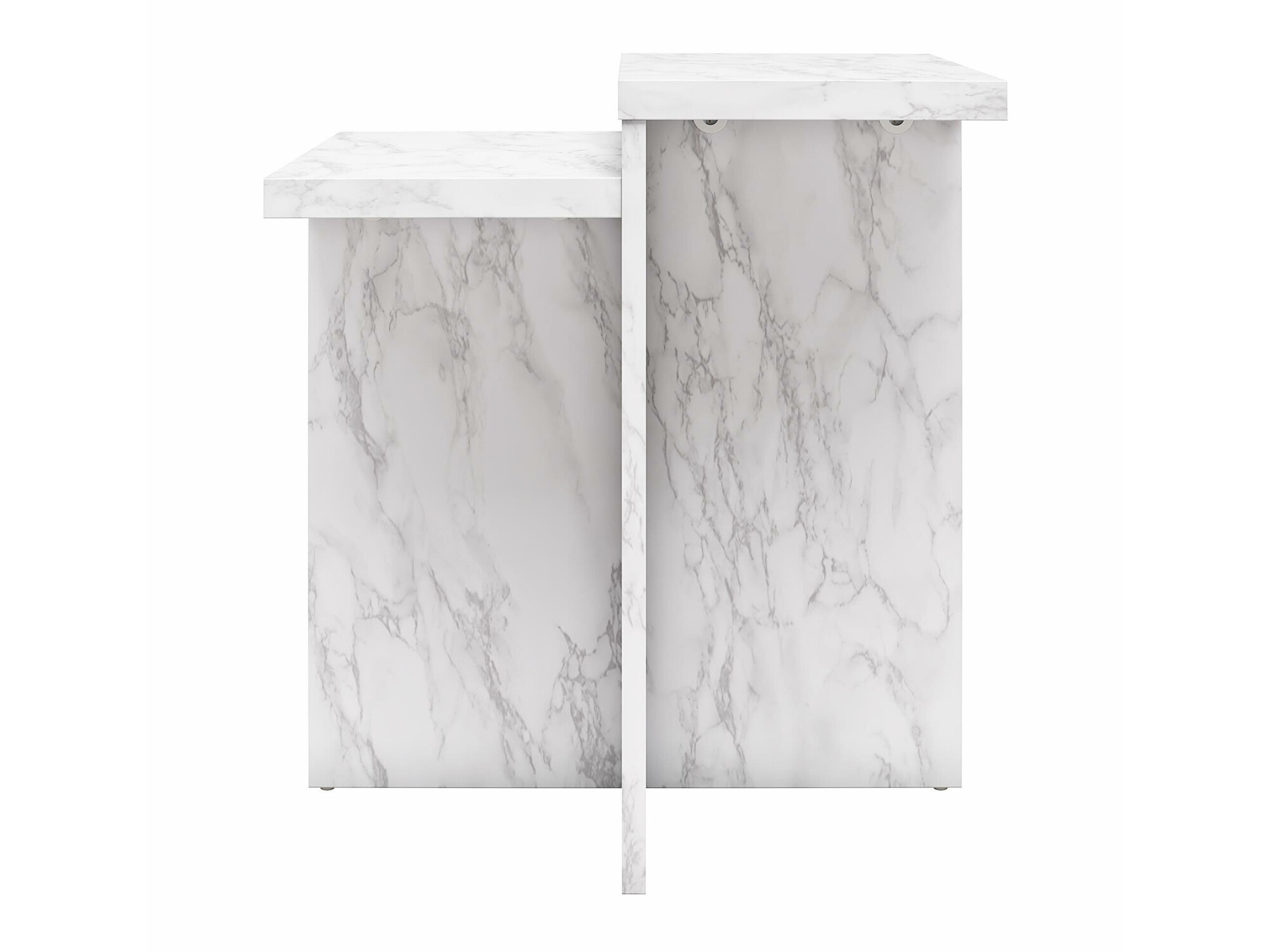 Klubska mizica CosmoLiving by Cosmopolitan 169 (Beli marmor)