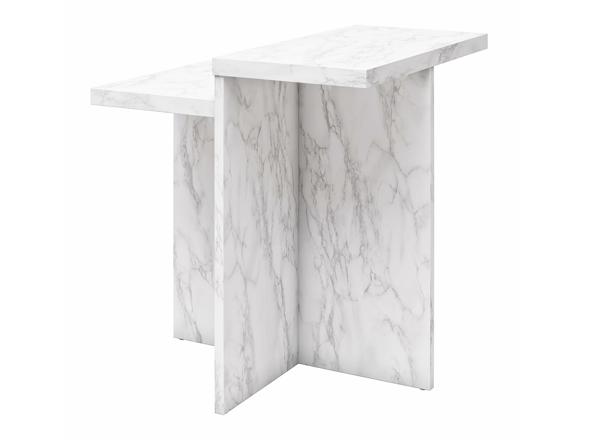 Klubska mizica CosmoLiving by Cosmopolitan 169 (Beli marmor)