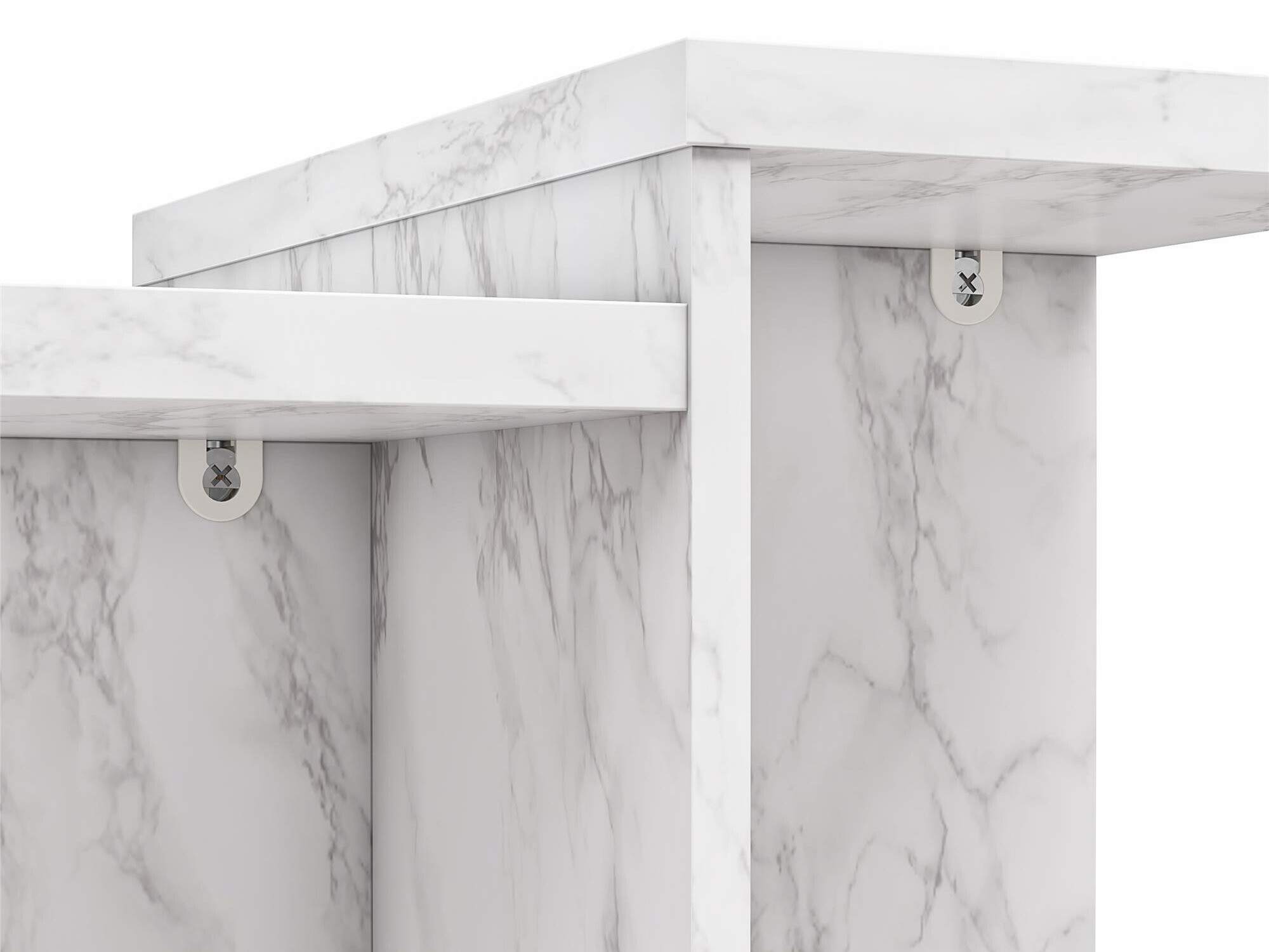 Klubska mizica CosmoLiving by Cosmopolitan 169 (Beli marmor)