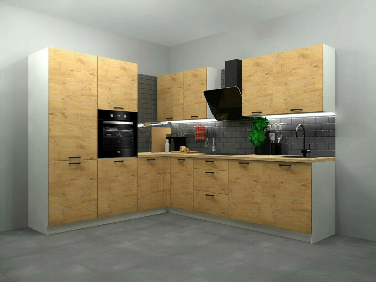 Modularna kotna omarica Amper Lancelot 128