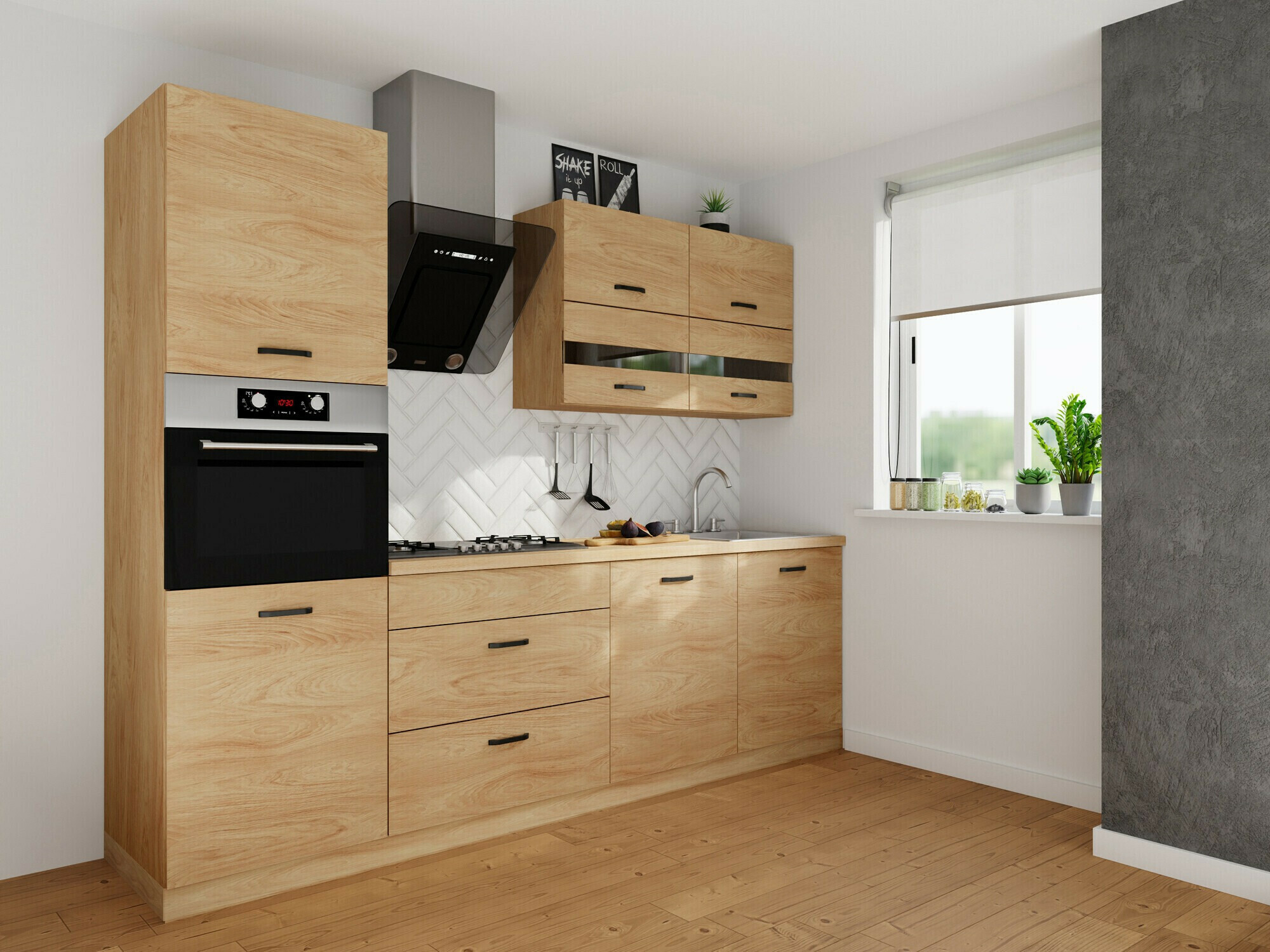 Modularna omarica za vgradne aparate Amper Oak 136