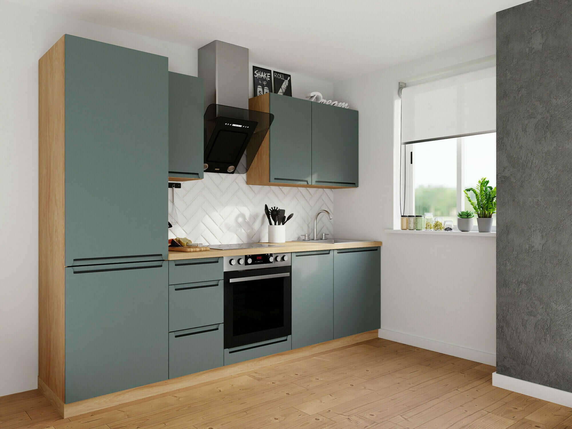 Modularna stenska omarica Riso Green 142