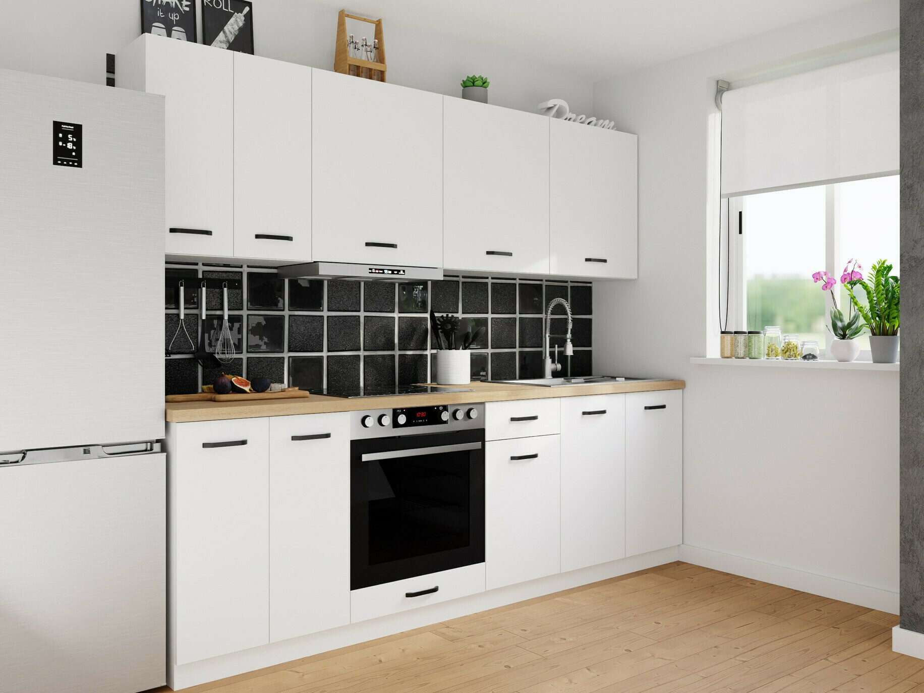 Modularna stenska omarica Top White 168