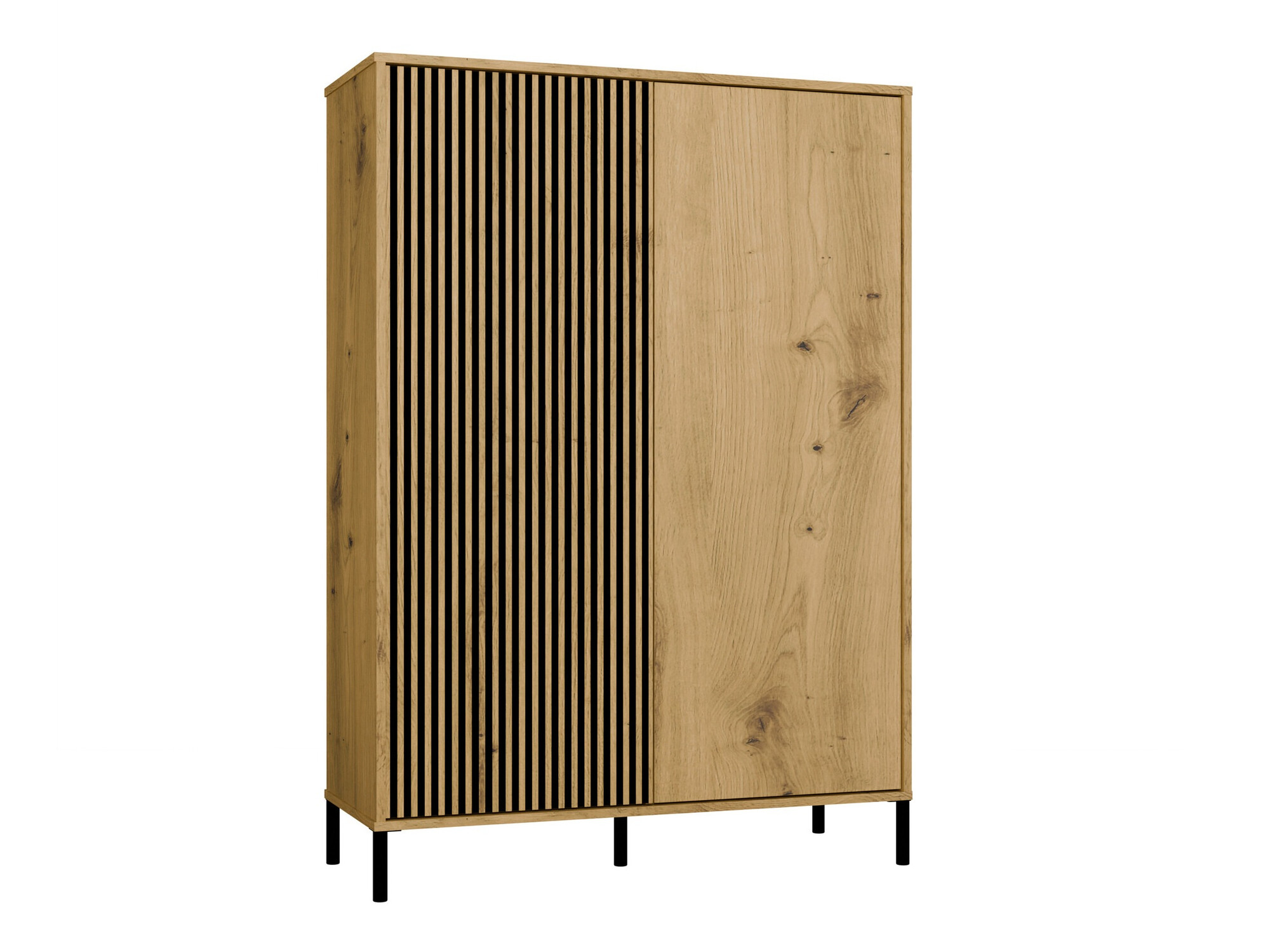 Regal Orlsone 102 (Artisan hrast + Črna)