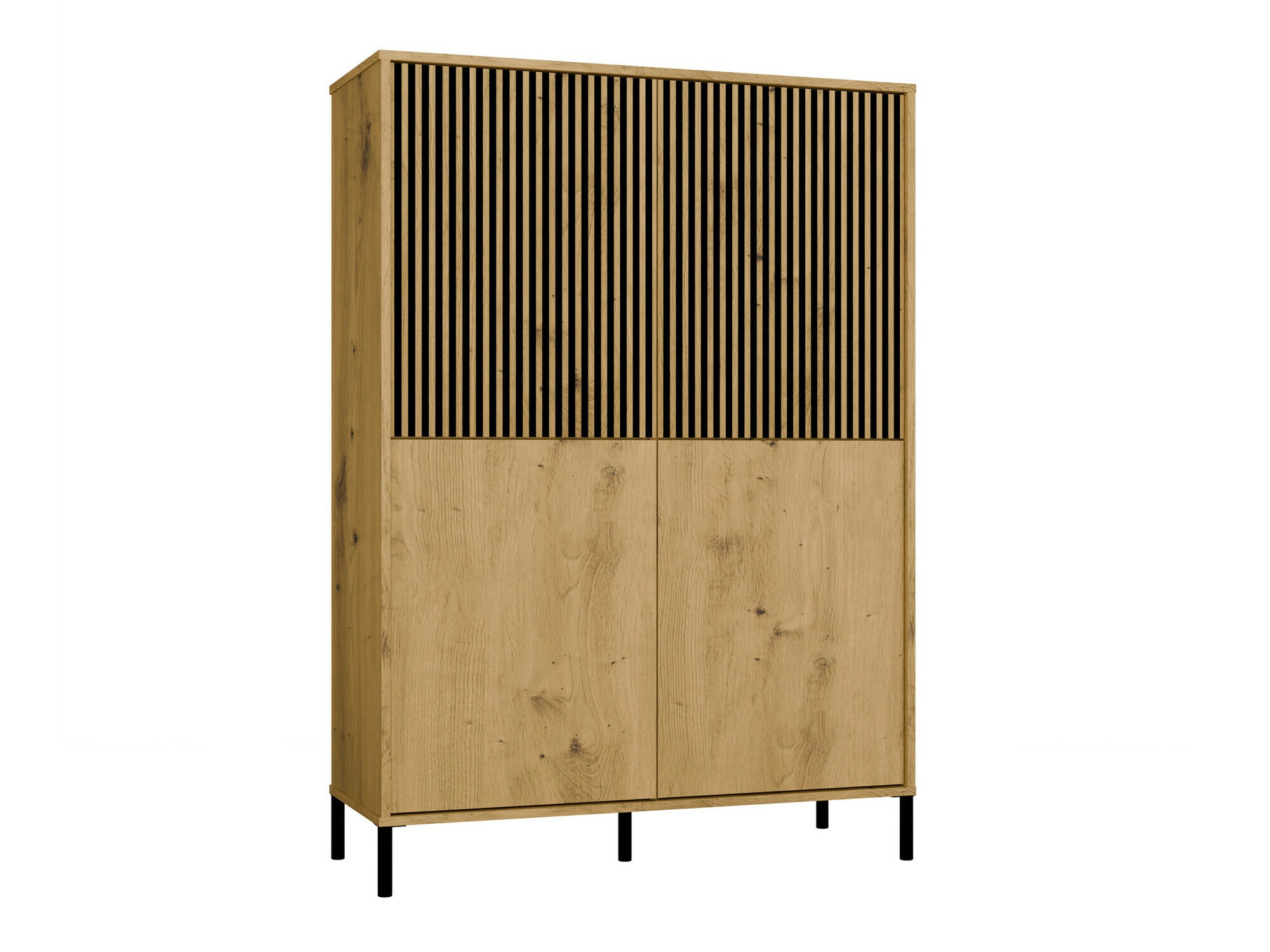 Regal Orlsone 104 (Artisan hrast + Črna)