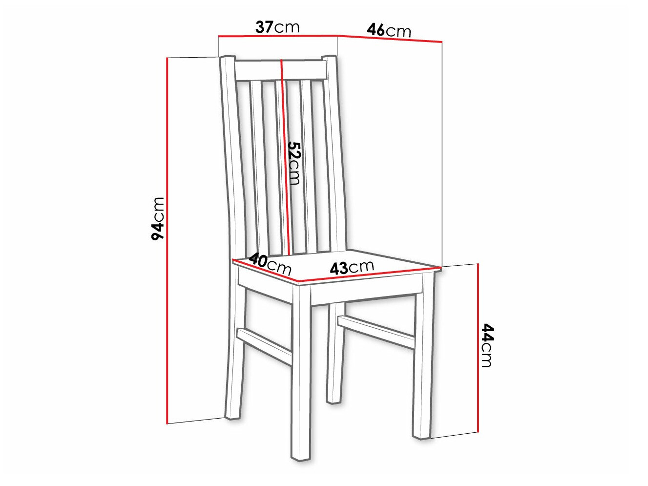 Stol Victorville 115 (Črna)